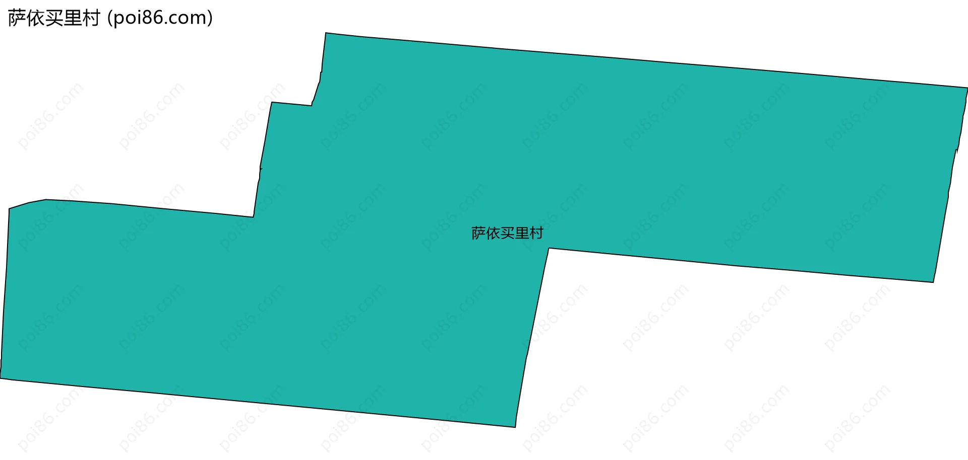 萨依买里村边界地图