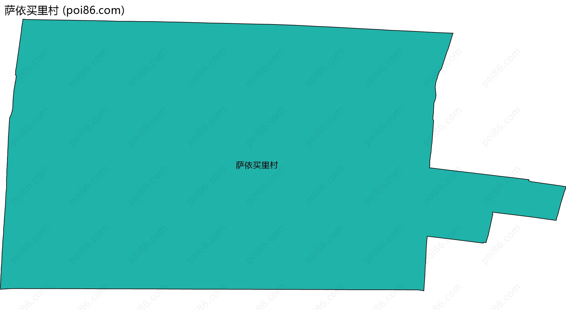 萨依买里村边界地图