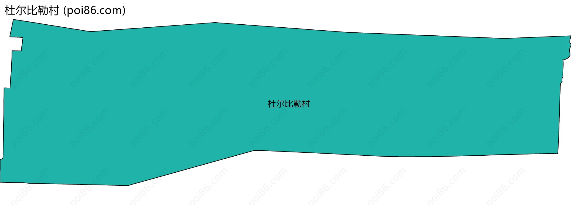 杜尔比勒村边界地图