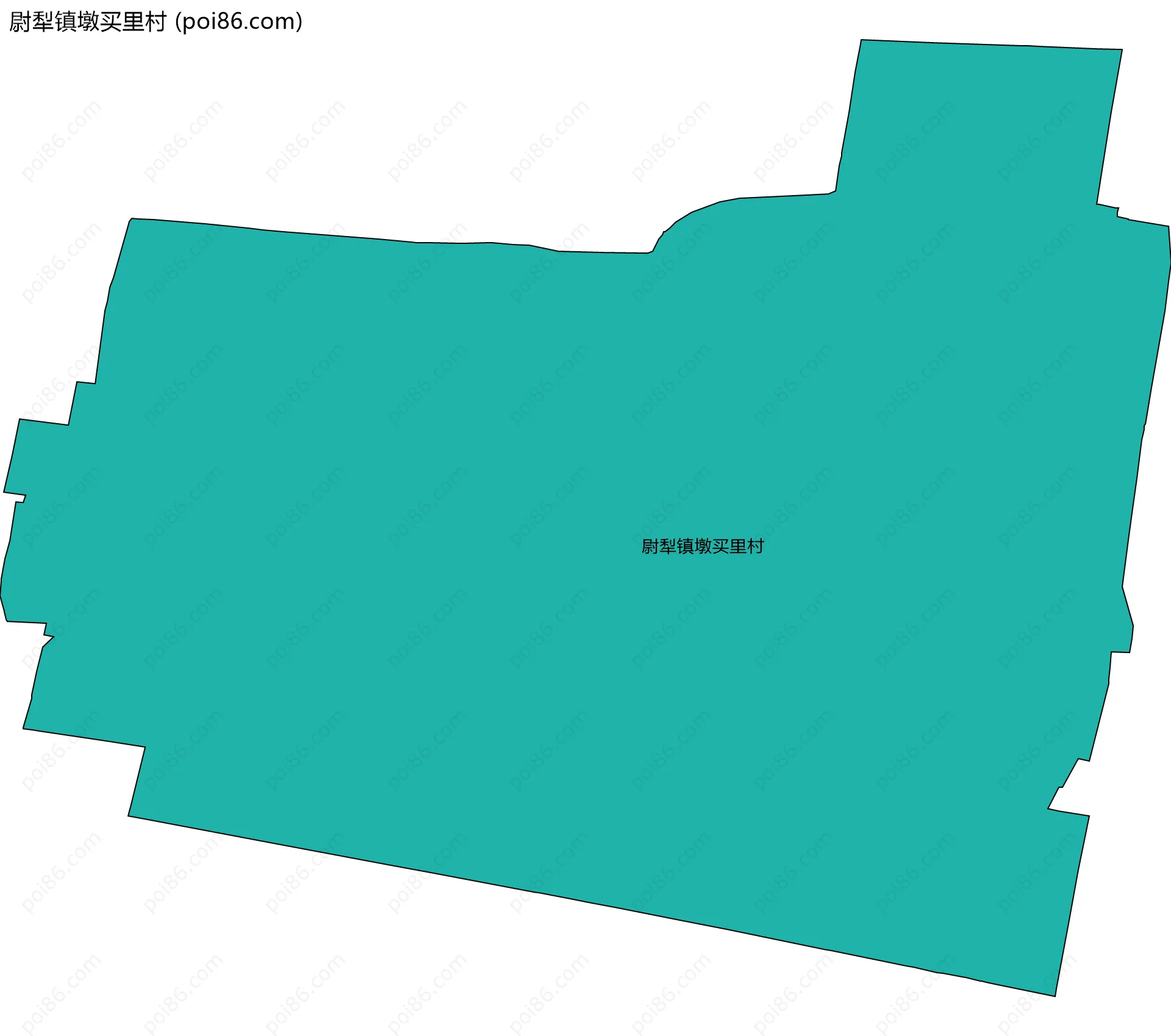 尉犁镇墩买里村边界地图