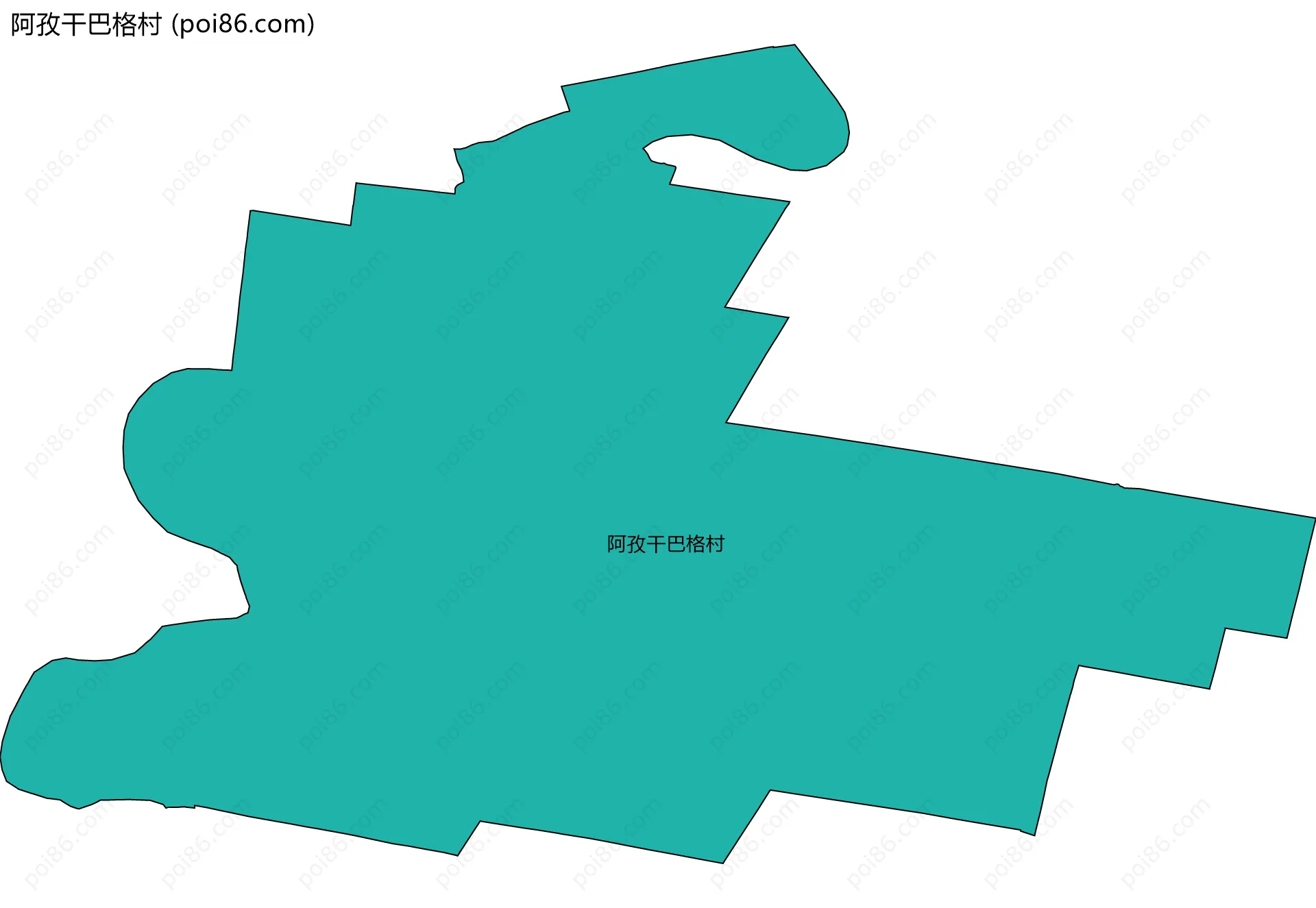 阿孜干巴格村边界地图