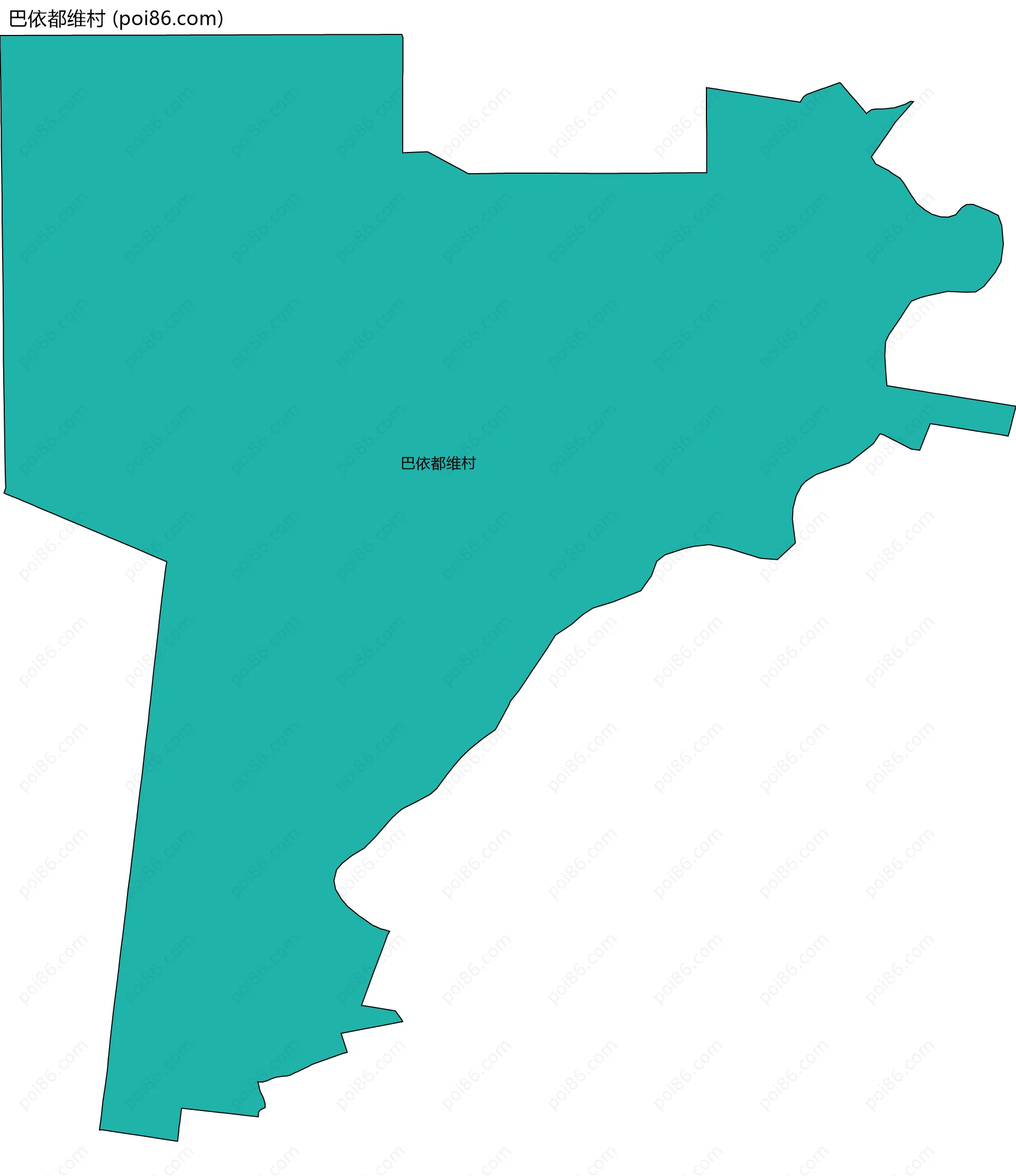 巴依都维村边界地图