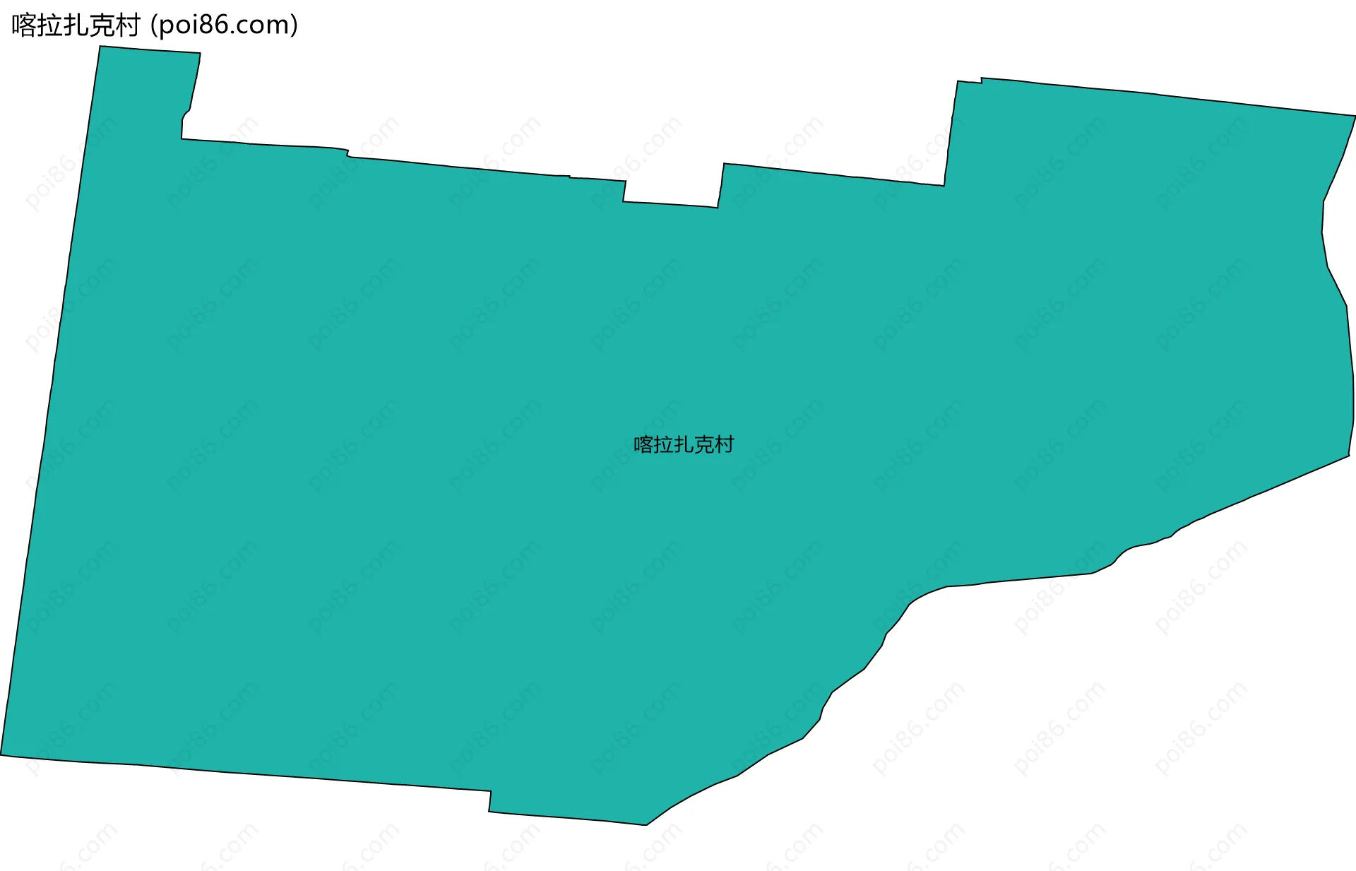 喀拉扎克村边界地图