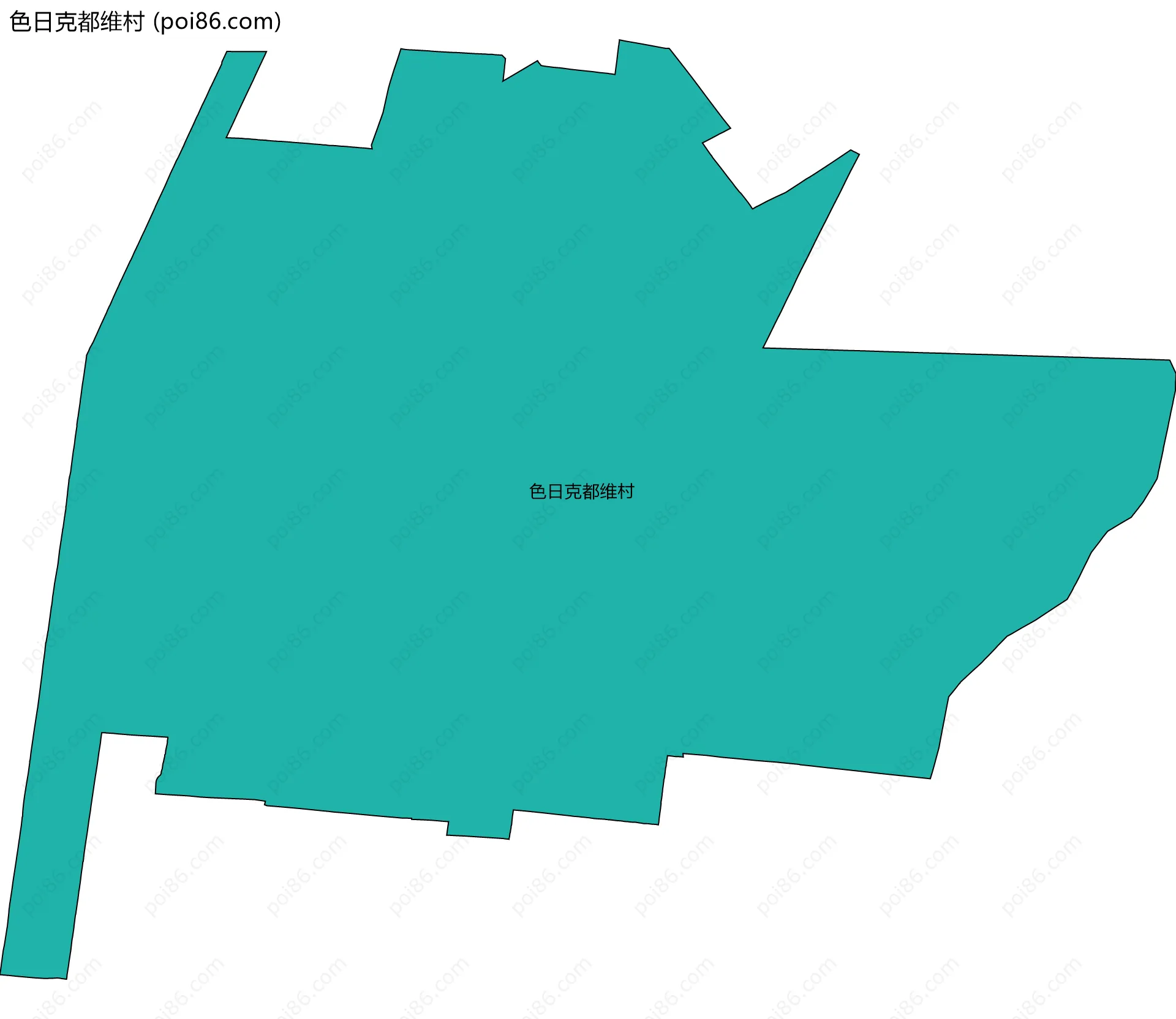 色日克都维村边界地图
