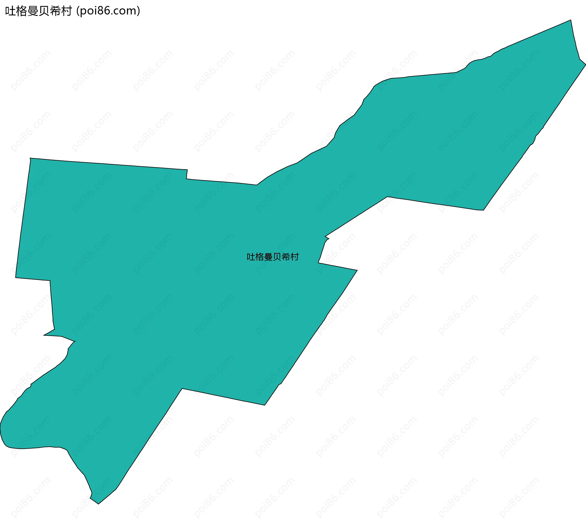 吐格曼贝希村边界地图