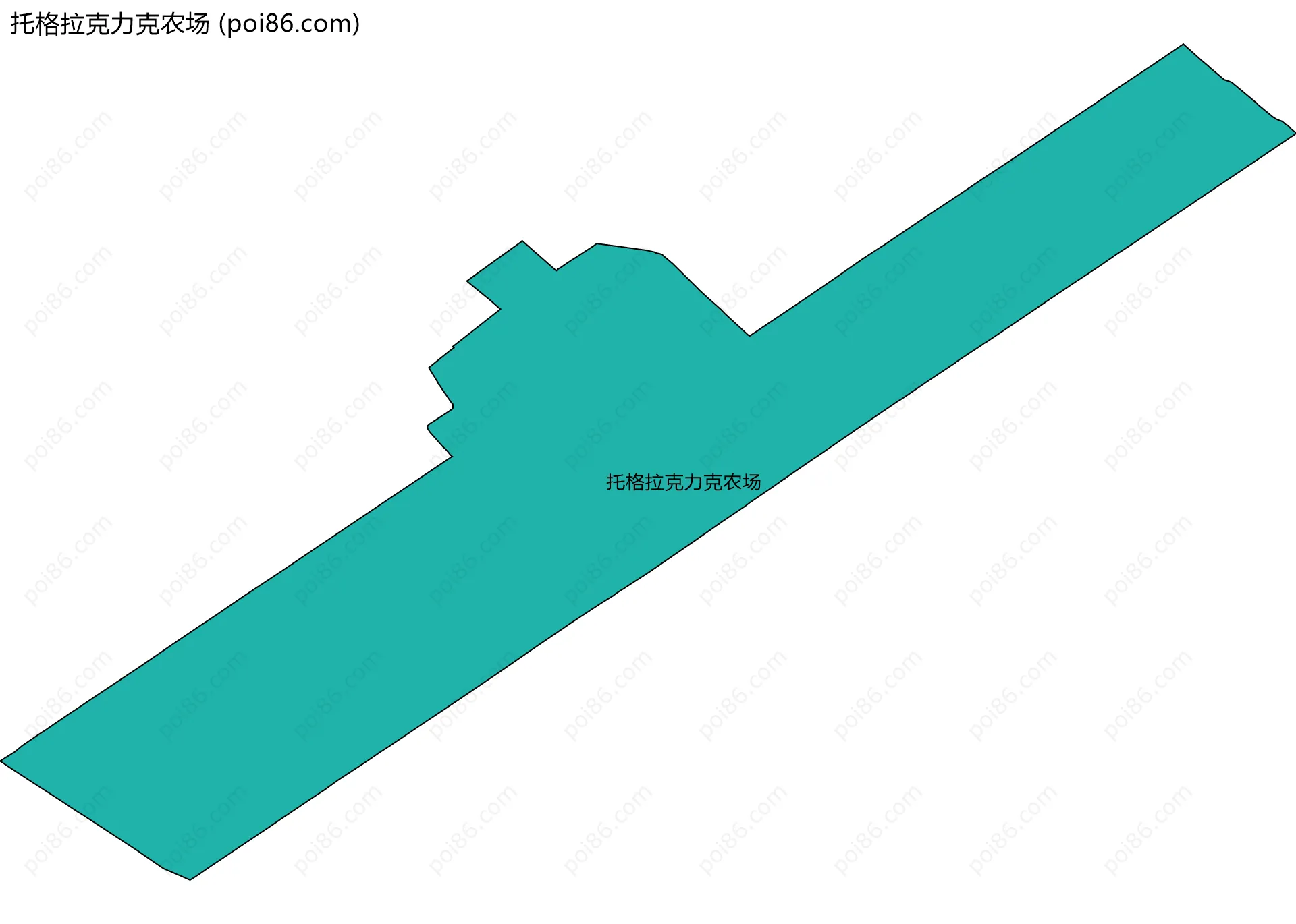 托格拉克力克农场边界地图