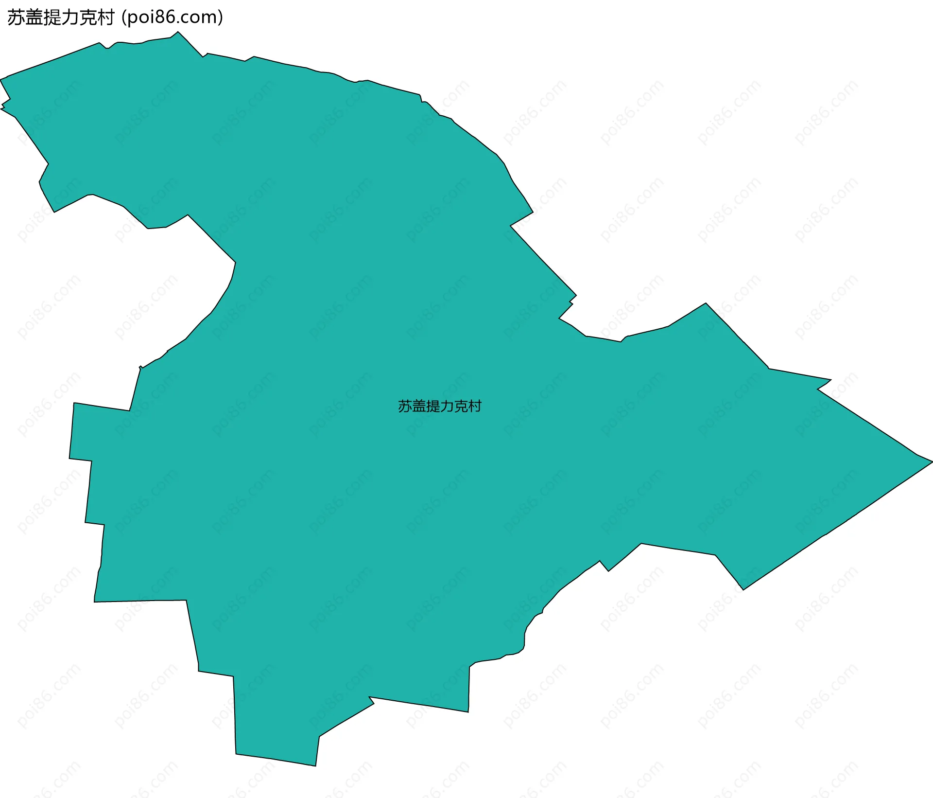 苏盖提力克村边界地图
