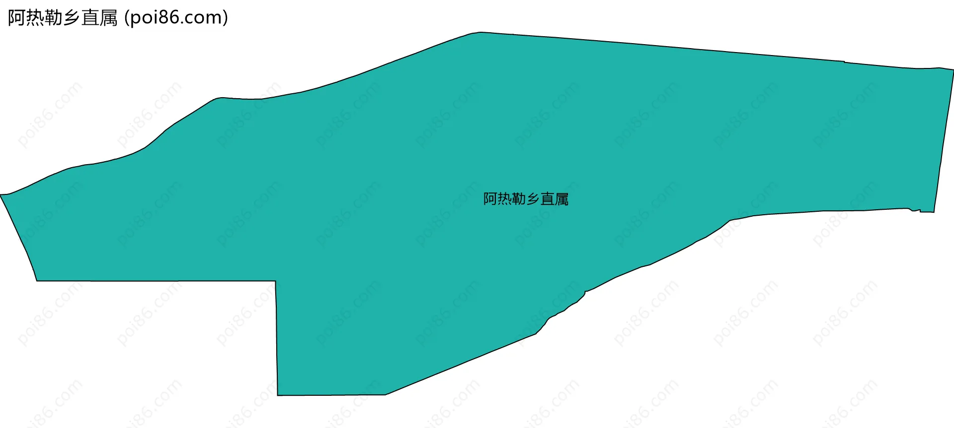 阿热勒乡直属边界地图