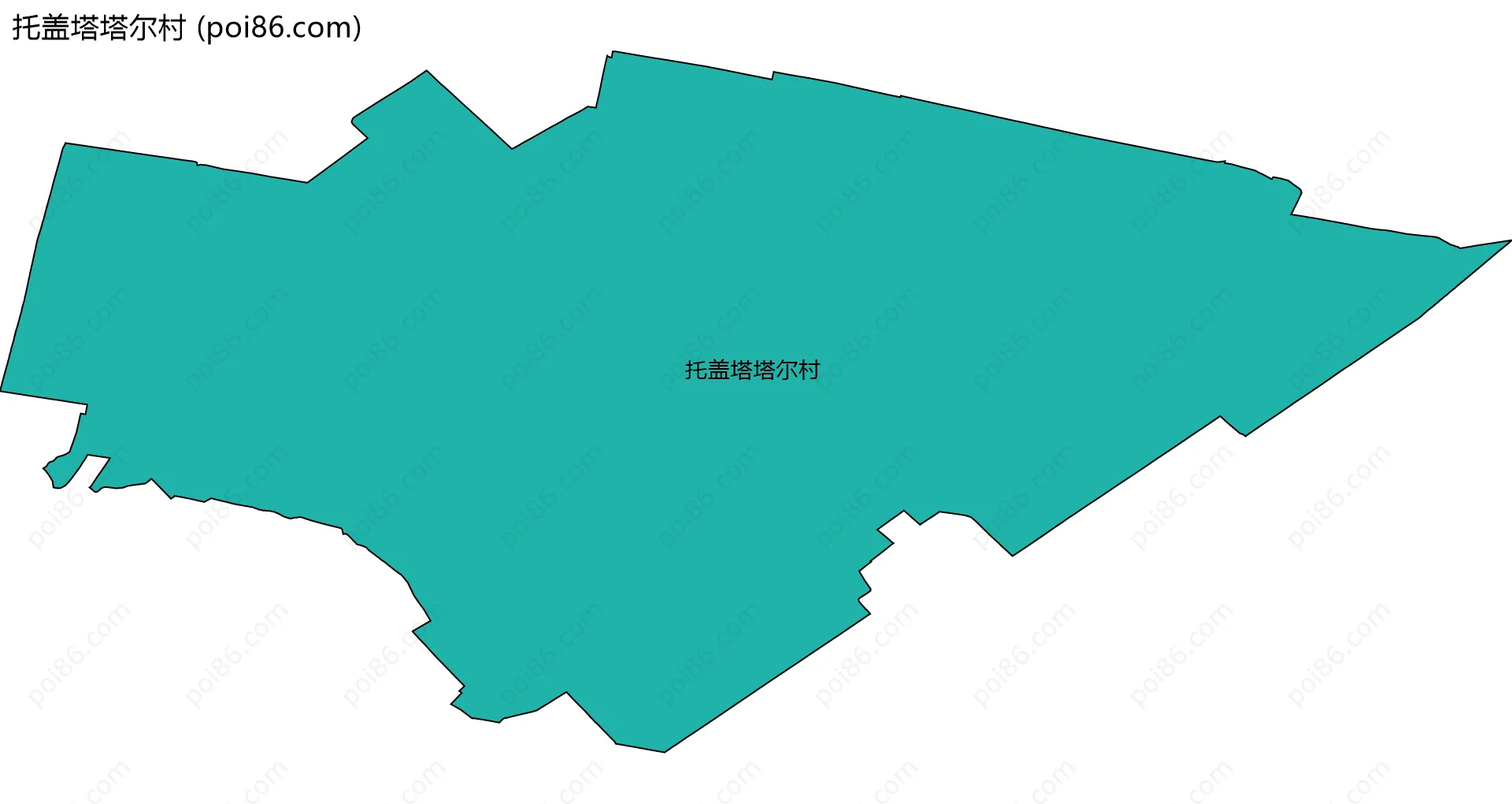 托盖塔塔尔村边界地图