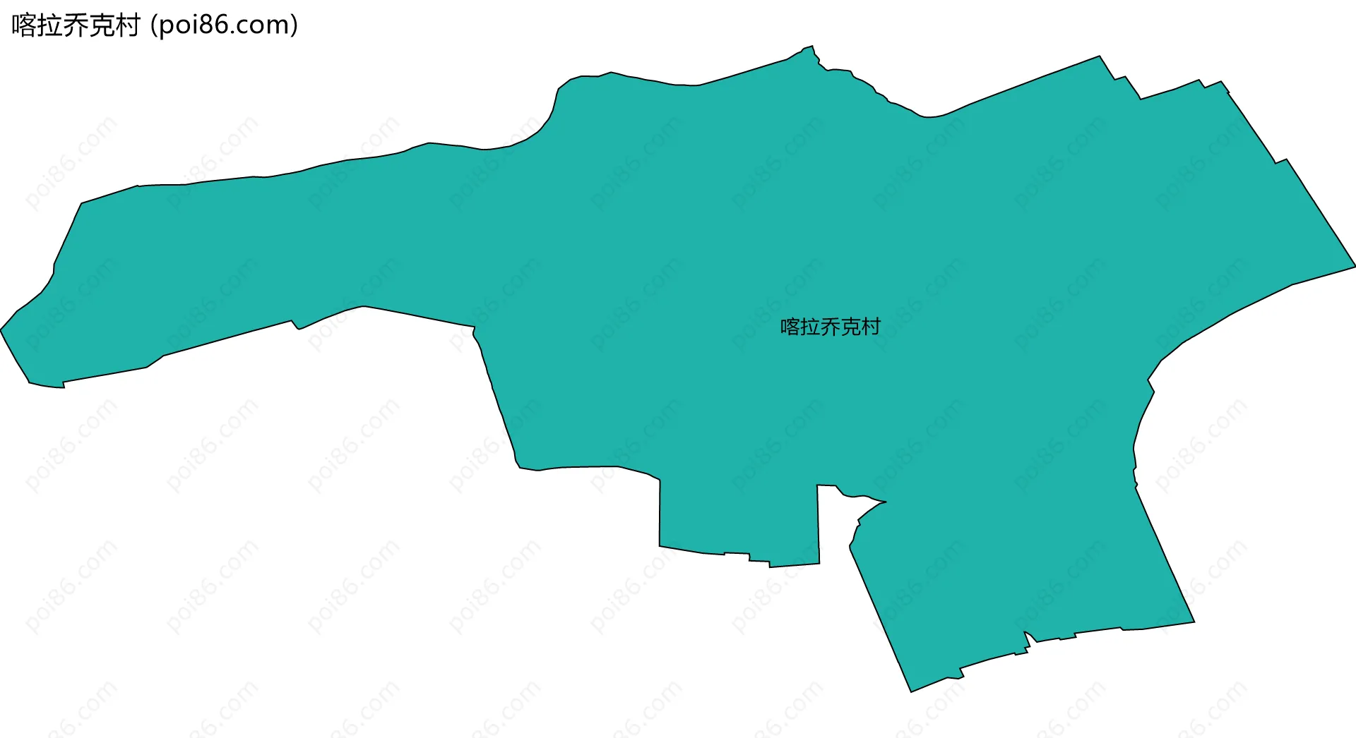 喀拉乔克村边界地图