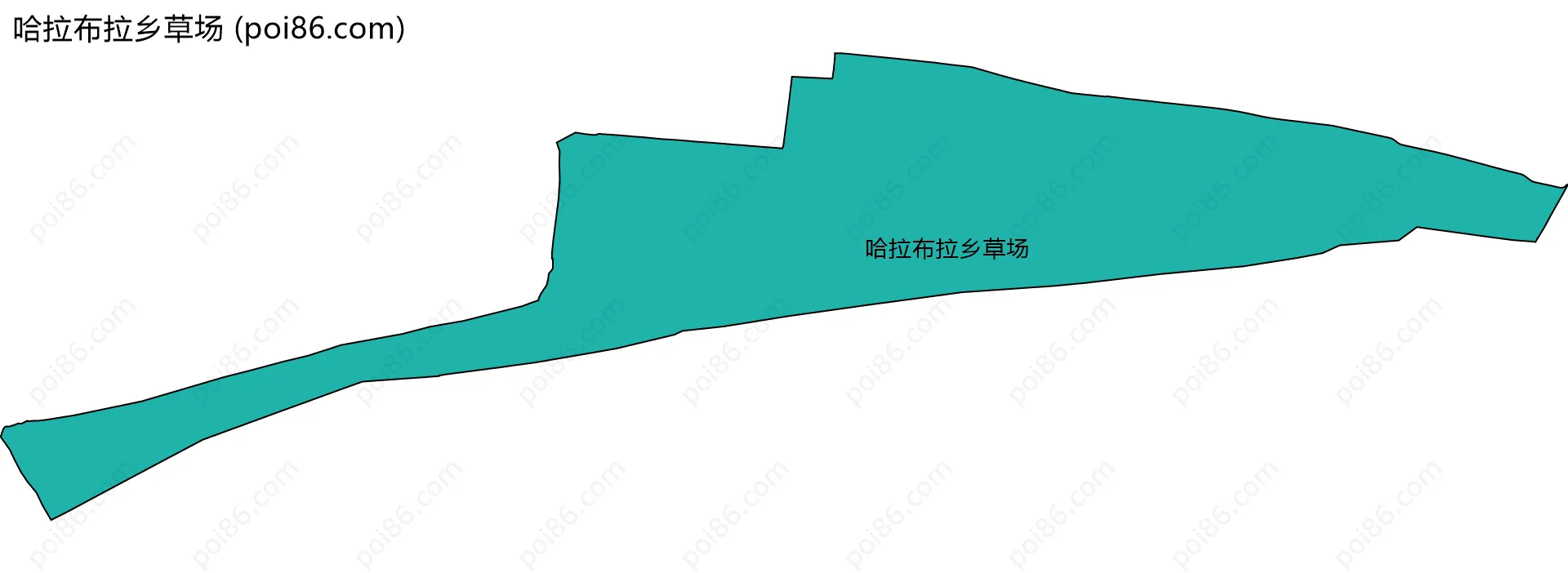 哈拉布拉乡草场边界地图