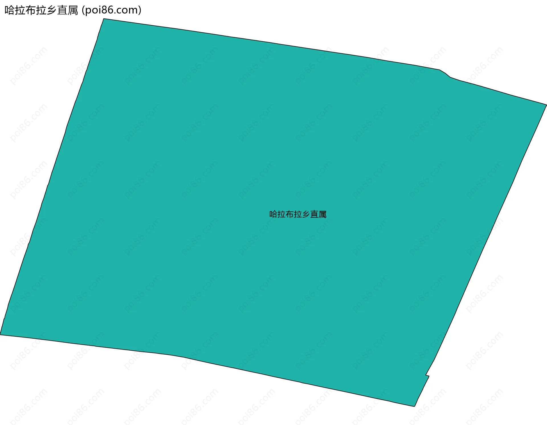 哈拉布拉乡直属边界地图