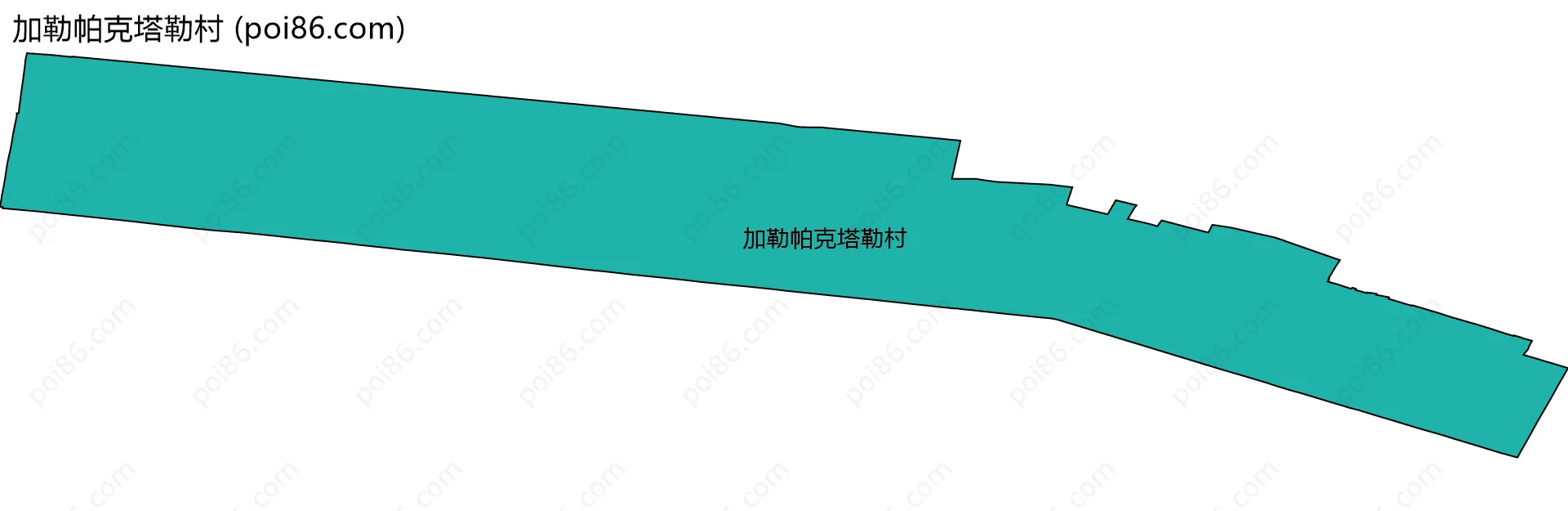 加勒帕克塔勒村边界地图