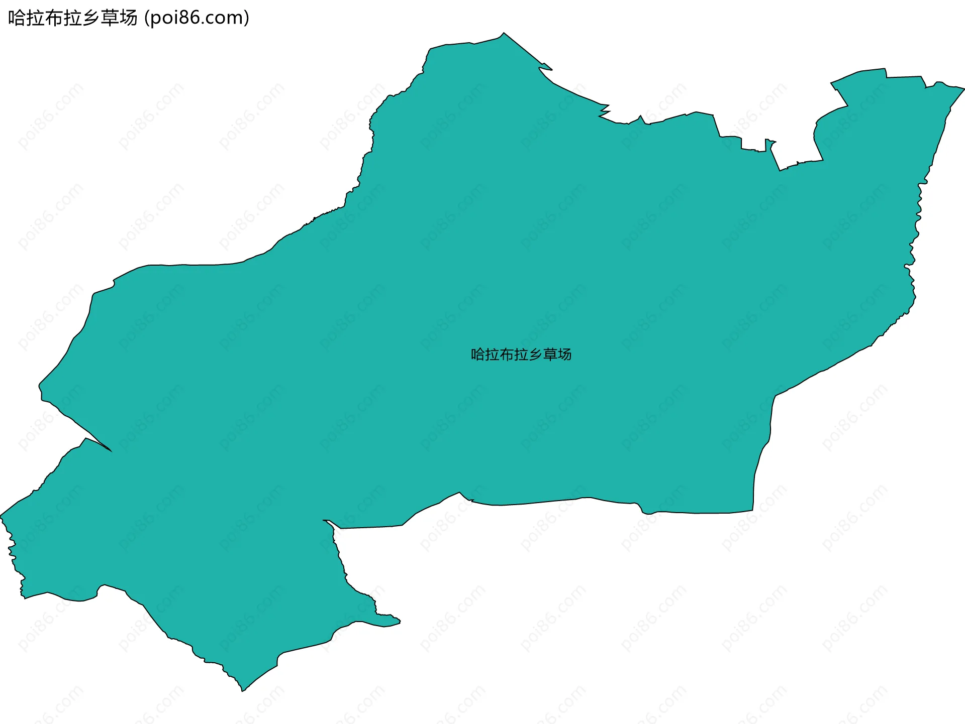 哈拉布拉乡草场边界地图