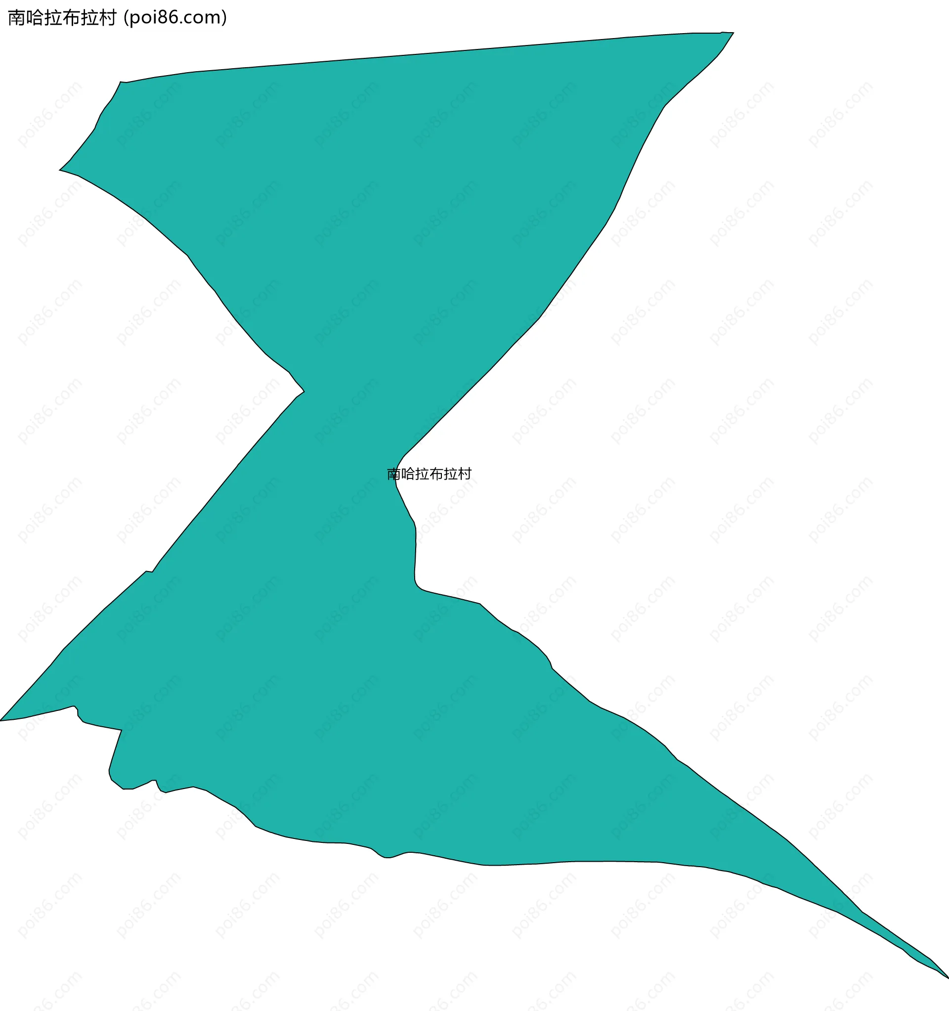 南哈拉布拉村边界地图