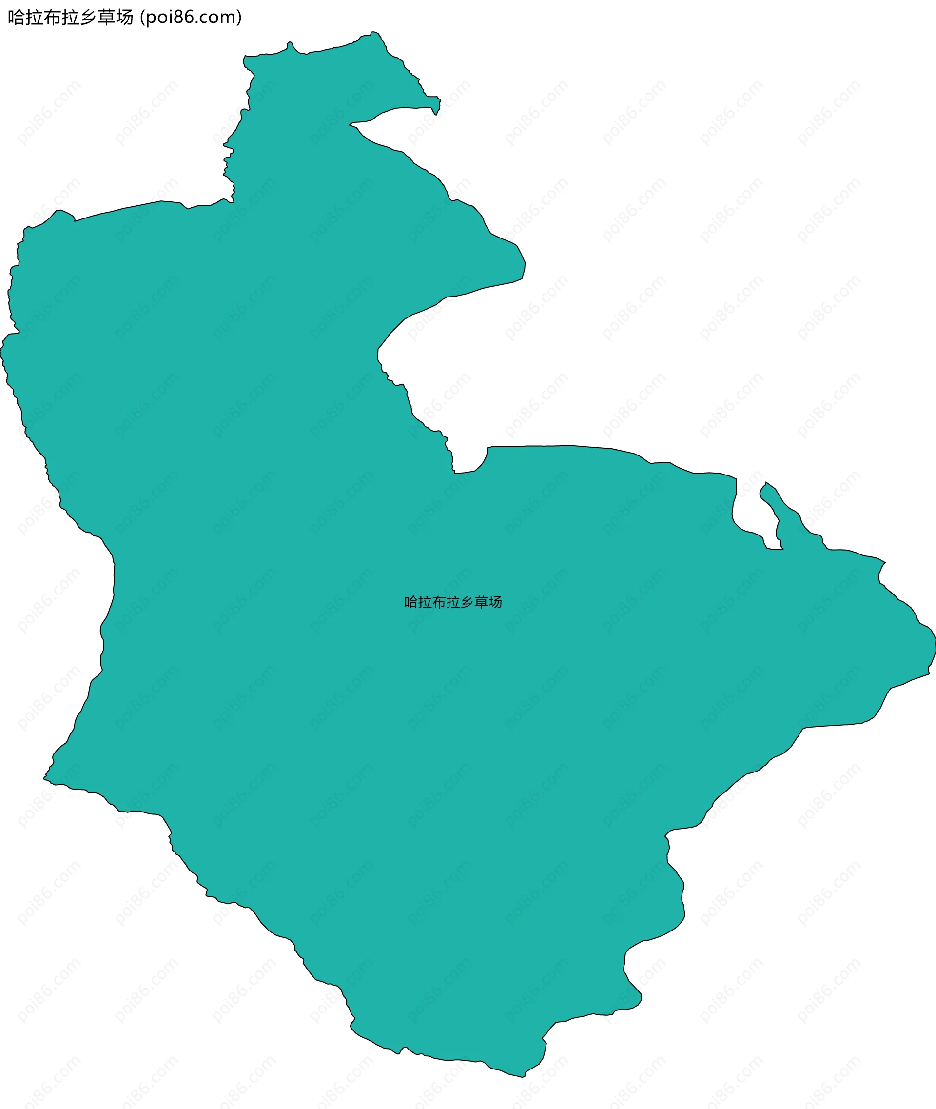 哈拉布拉乡草场边界地图