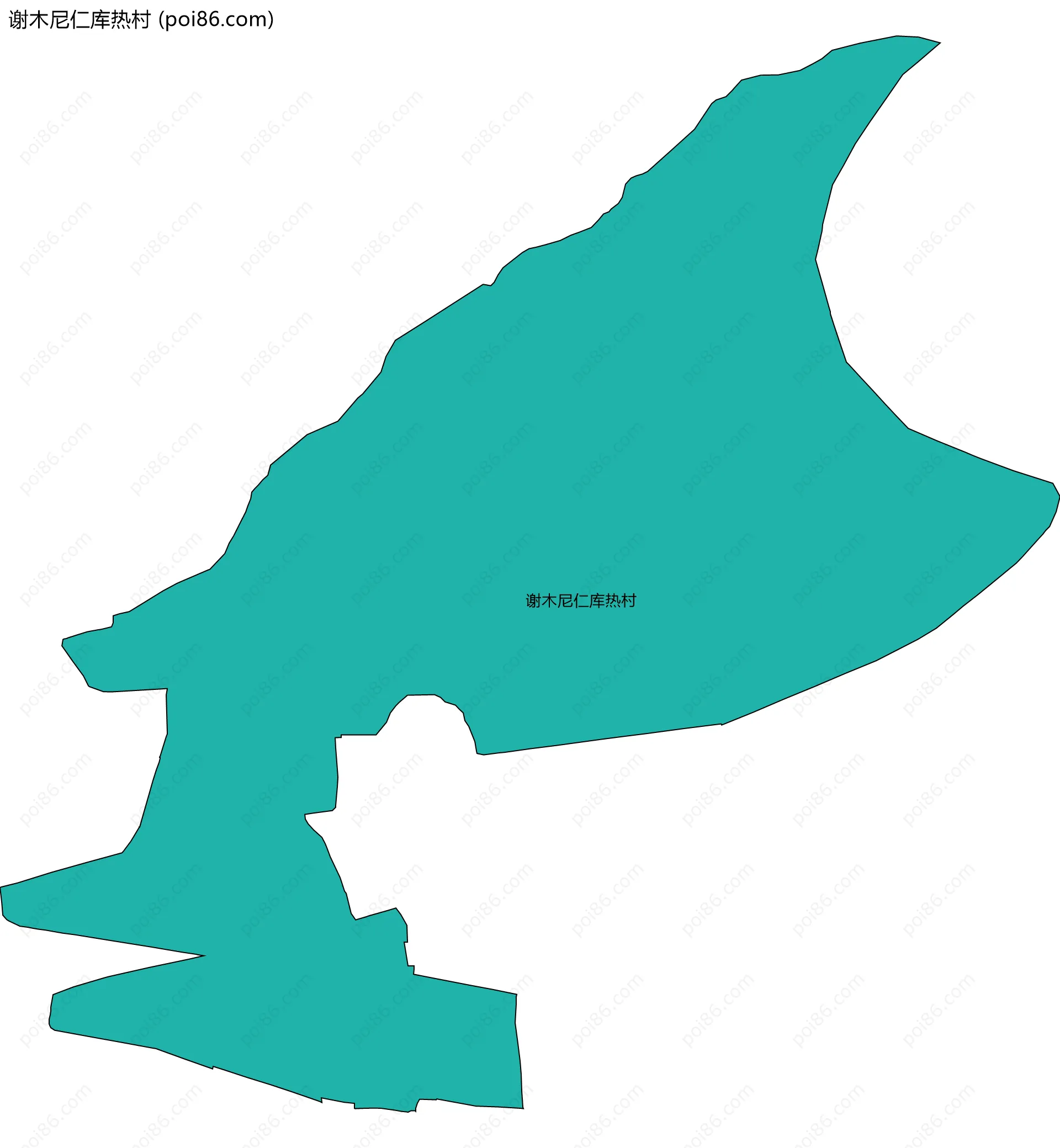 谢木尼仁库热村边界地图