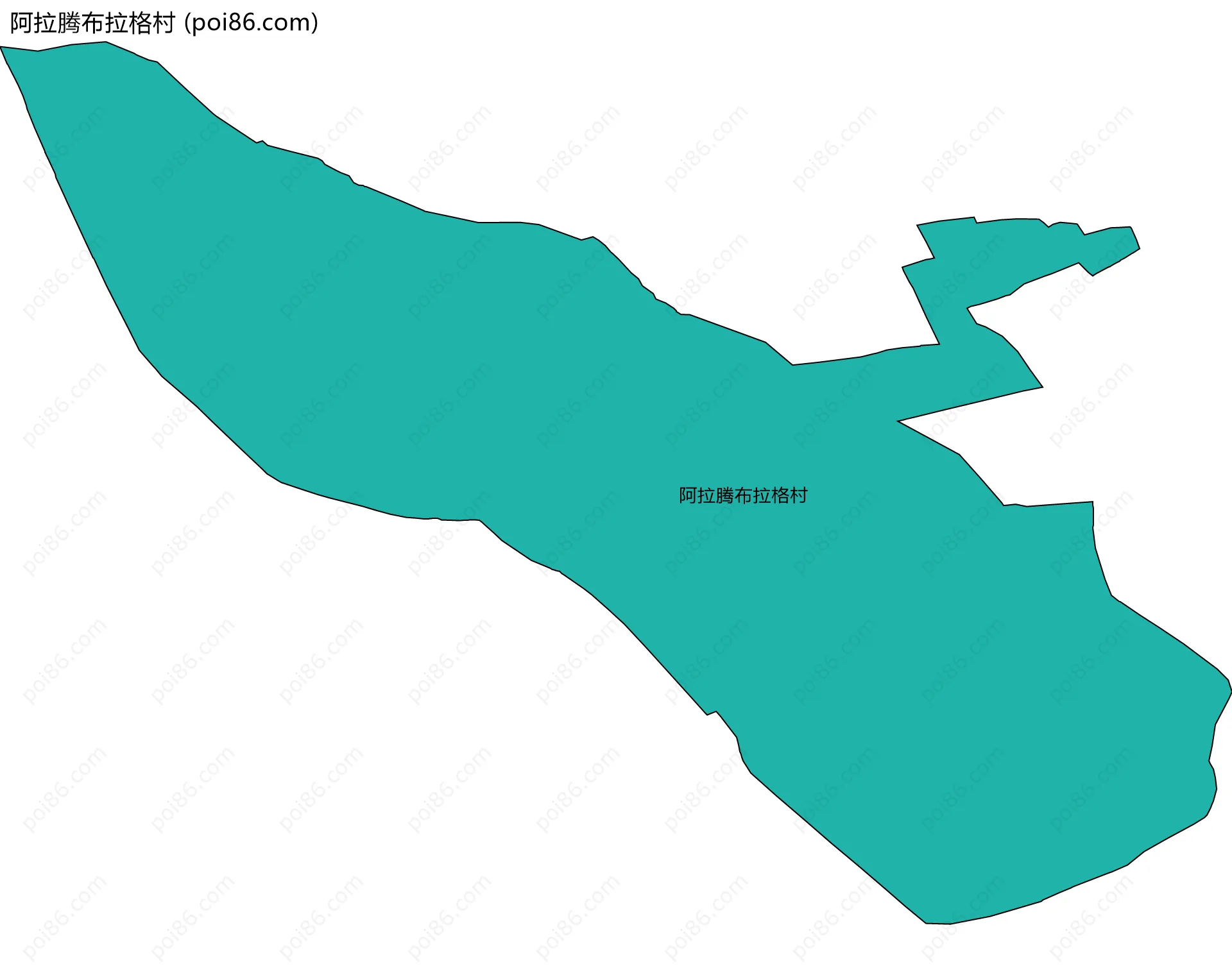 阿拉腾布拉格村边界地图