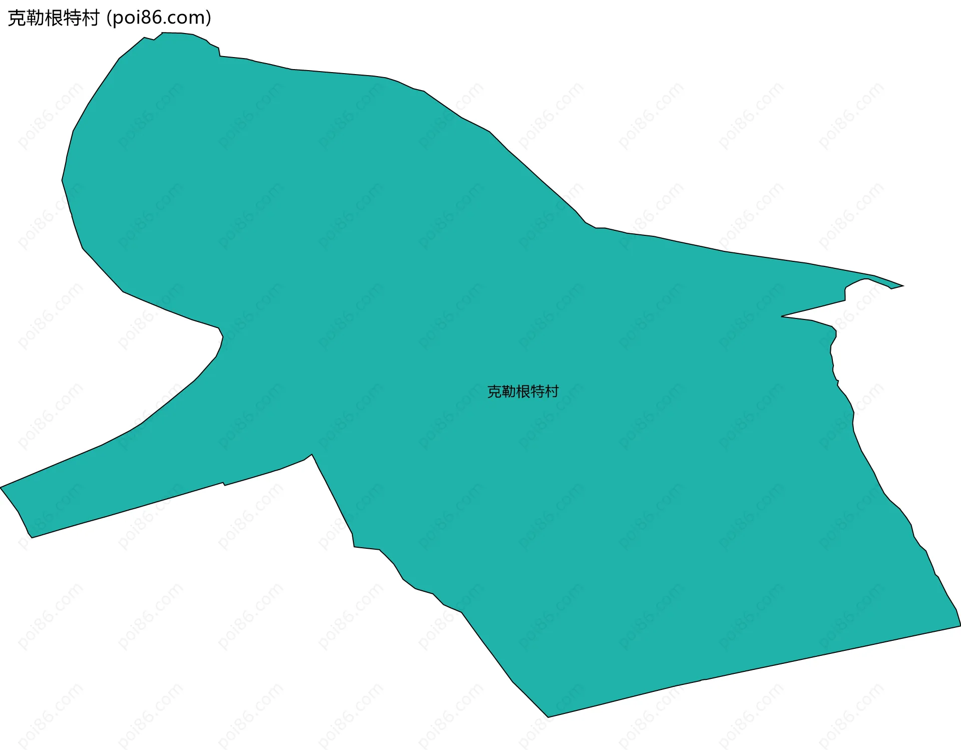 克勒根特村边界地图