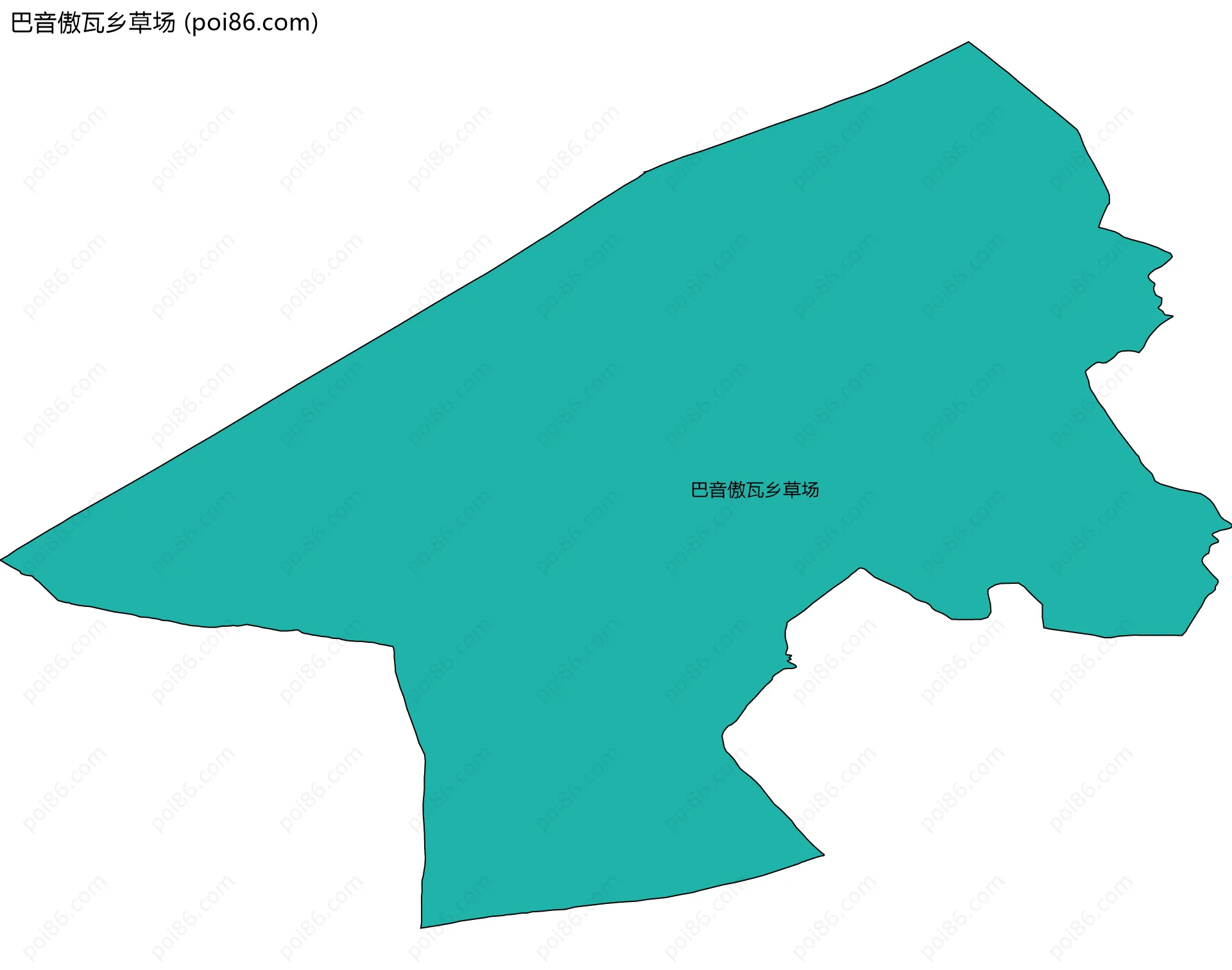 巴音傲瓦乡草场边界地图