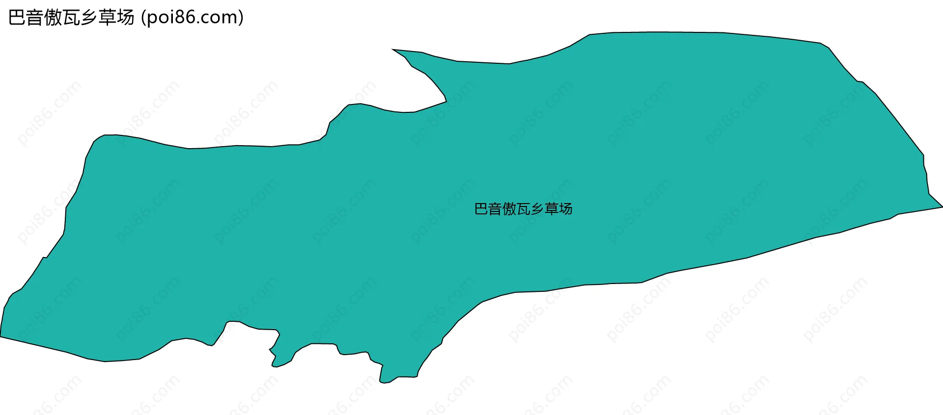 巴音傲瓦乡草场边界地图