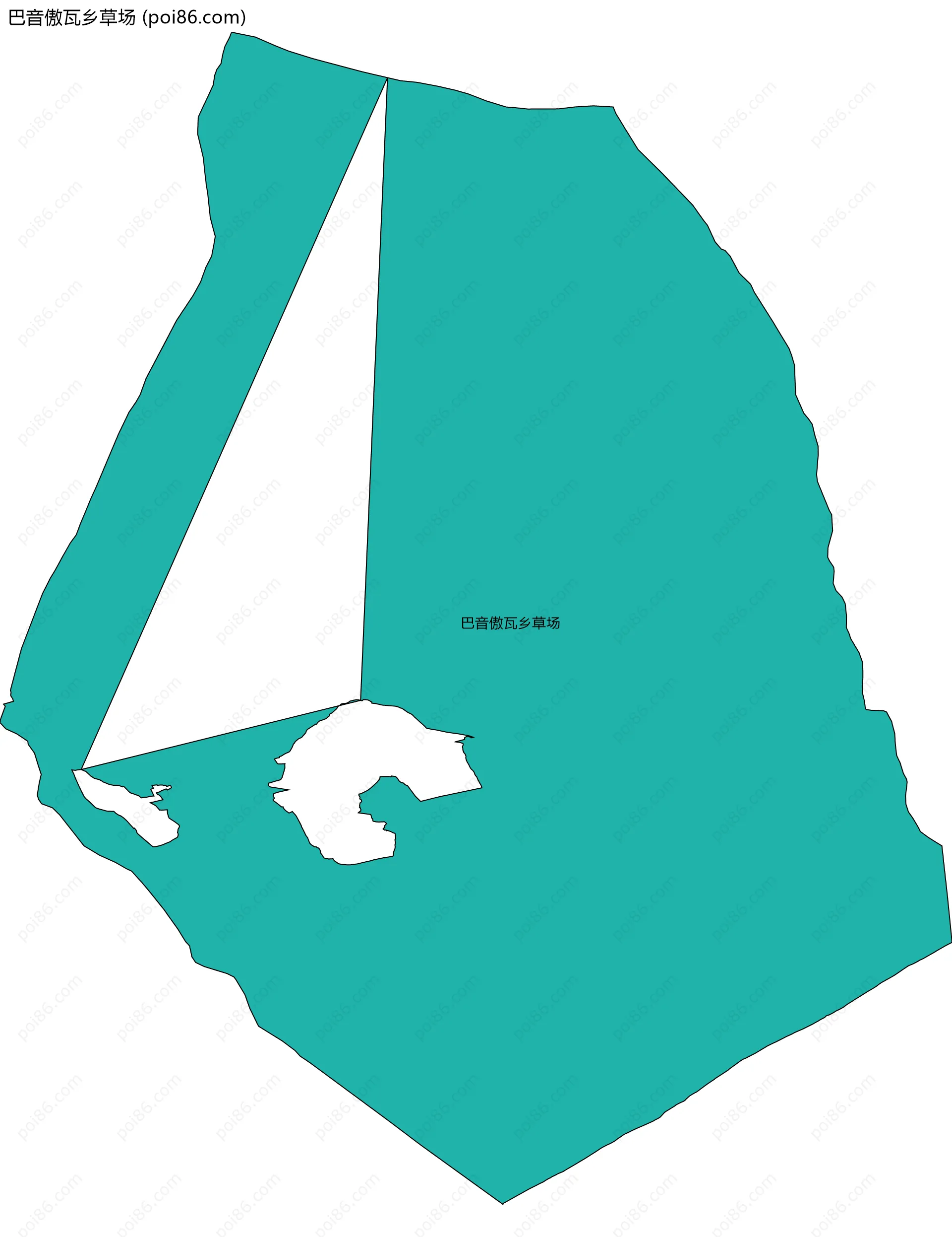 巴音傲瓦乡草场边界地图