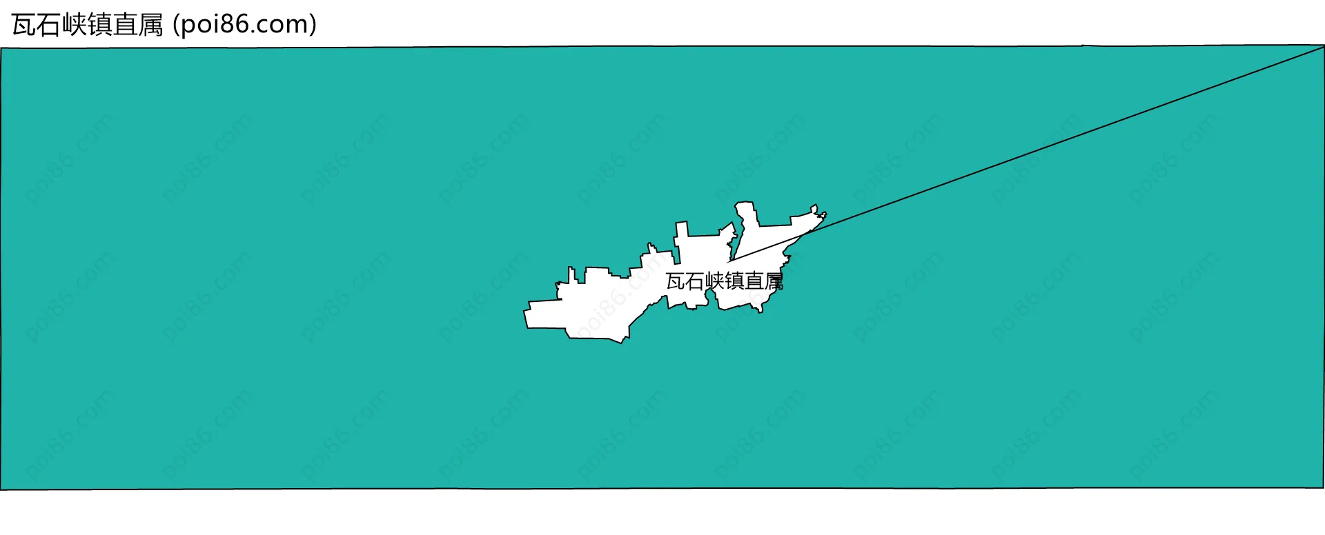 瓦石峡镇直属边界地图