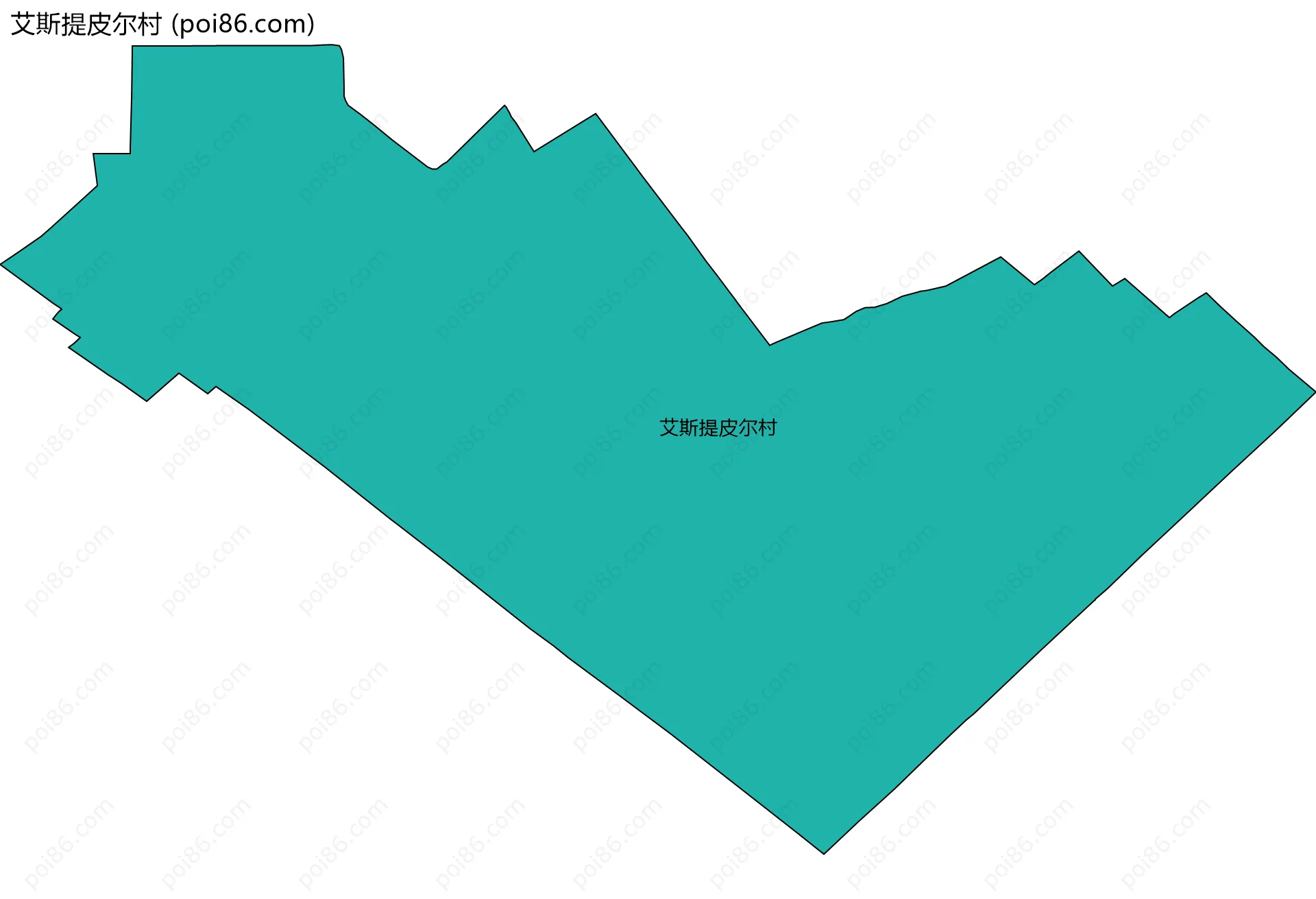 艾斯提皮尔村边界地图