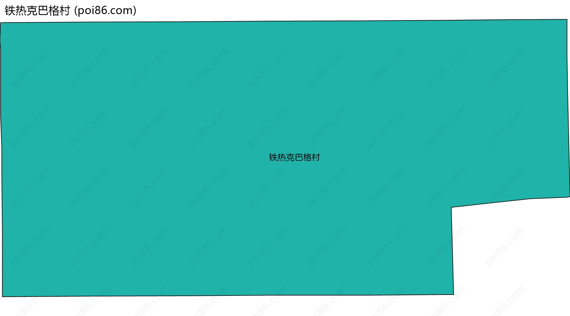 铁热克巴格村边界地图