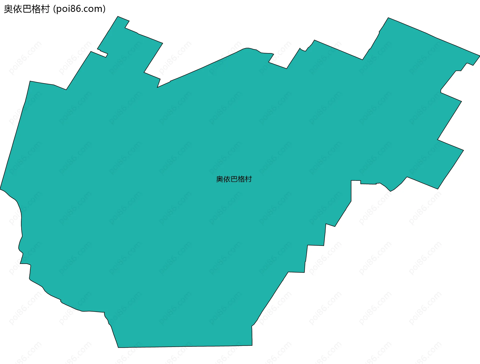 奥依巴格村边界地图