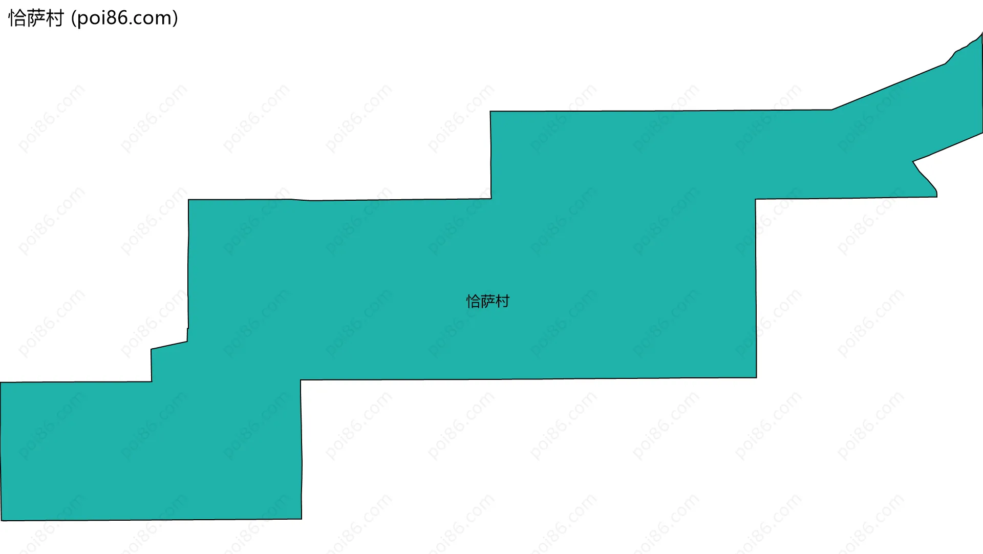 恰萨村边界地图