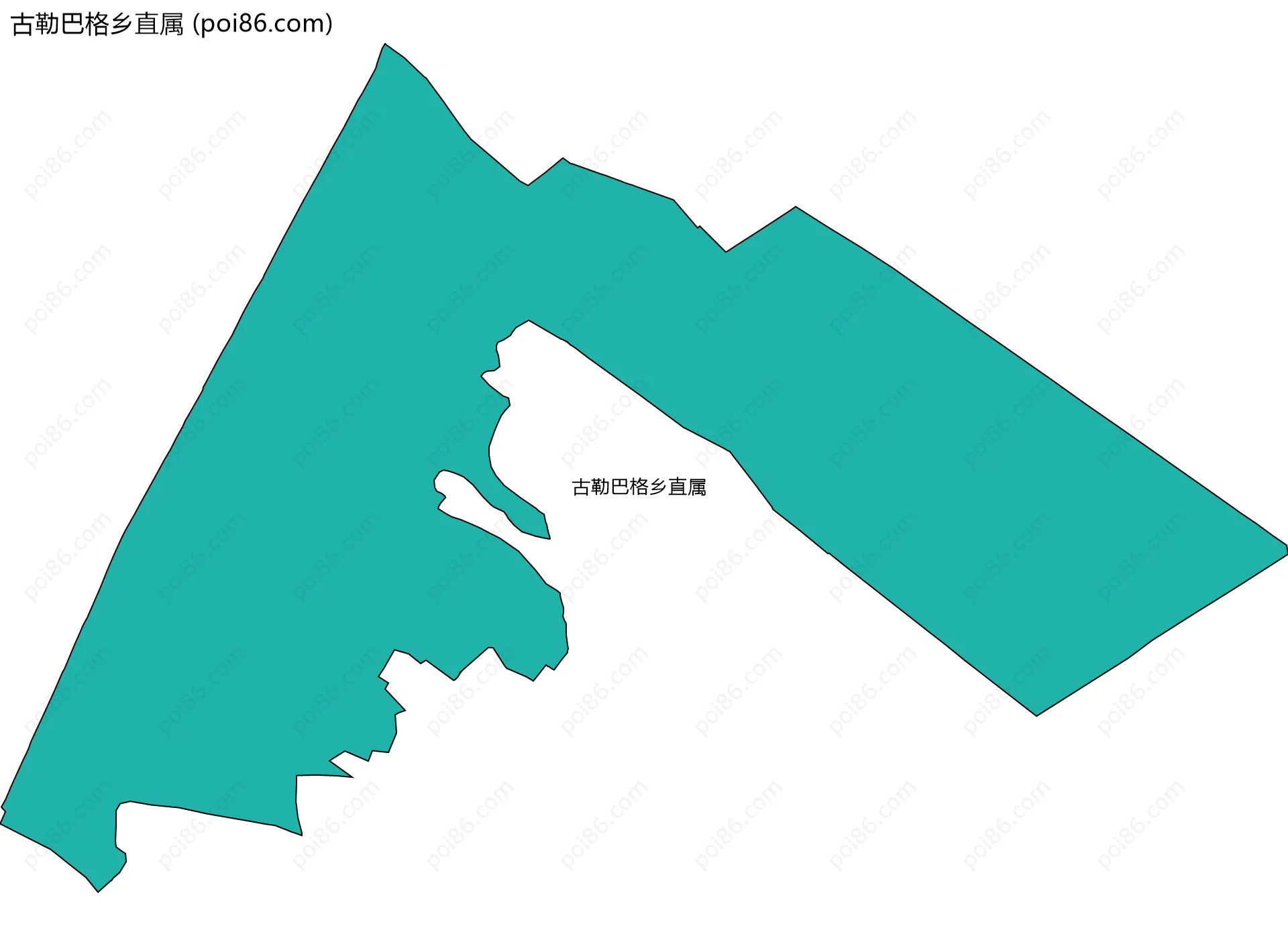 古勒巴格乡直属边界地图