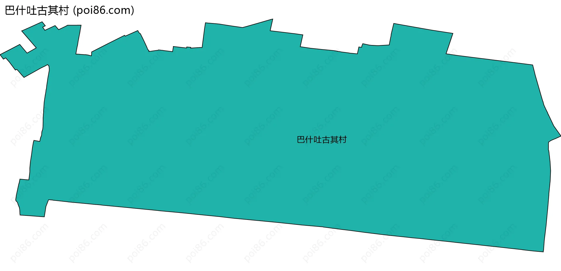 巴什吐古其村边界地图