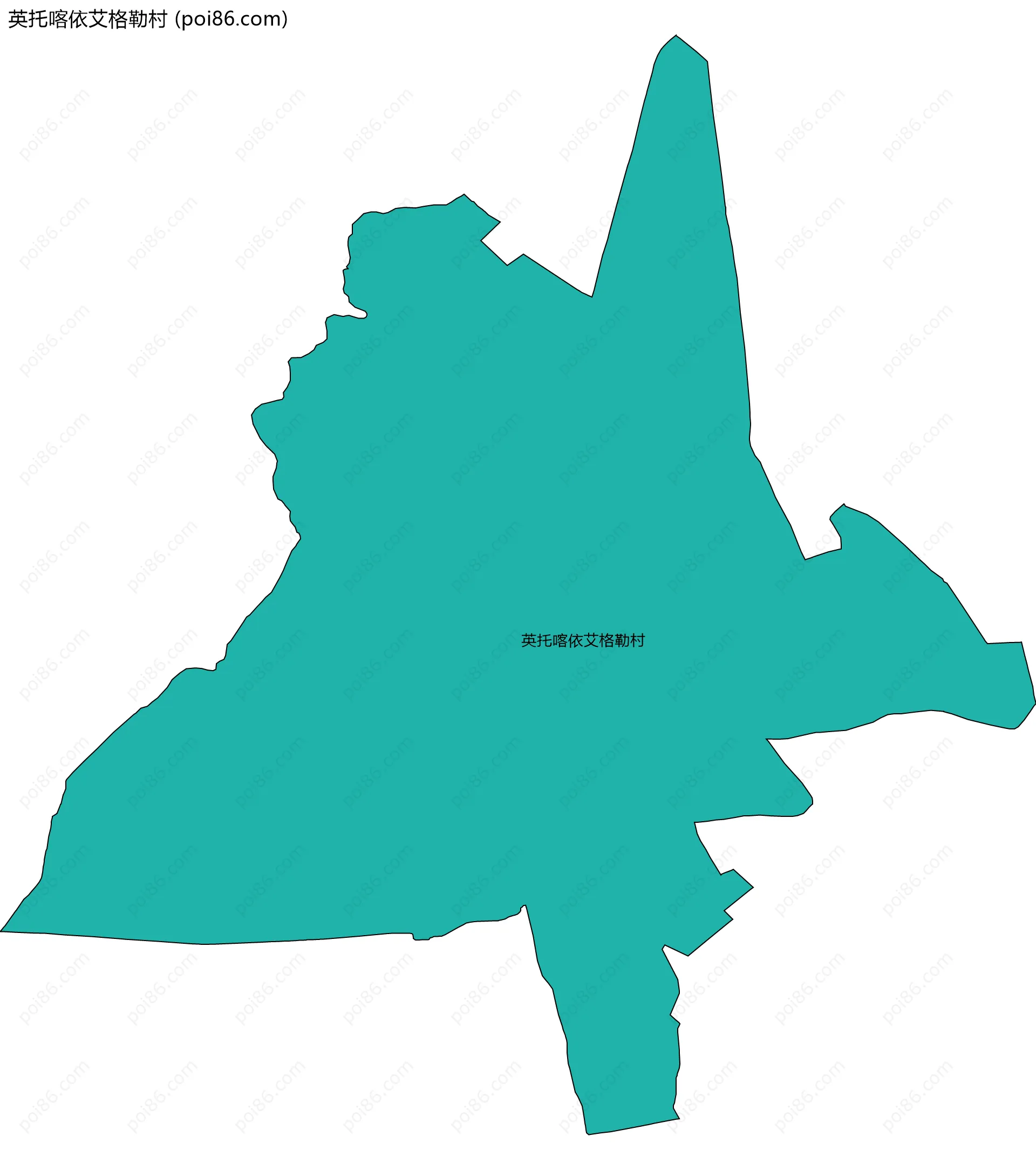 英托喀依艾格勒村边界地图