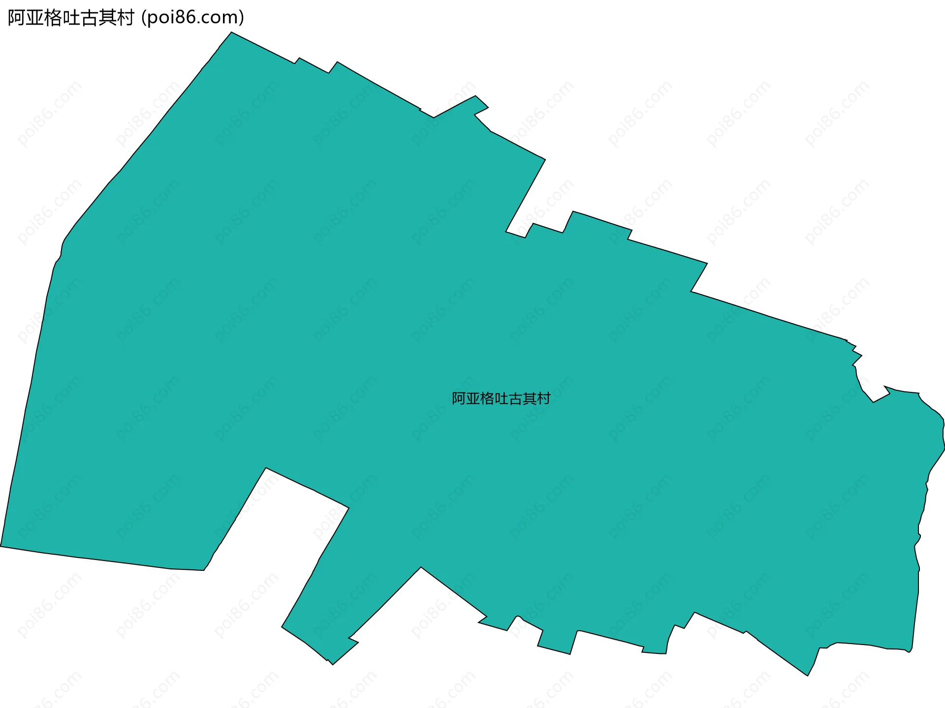 阿亚格吐古其村边界地图