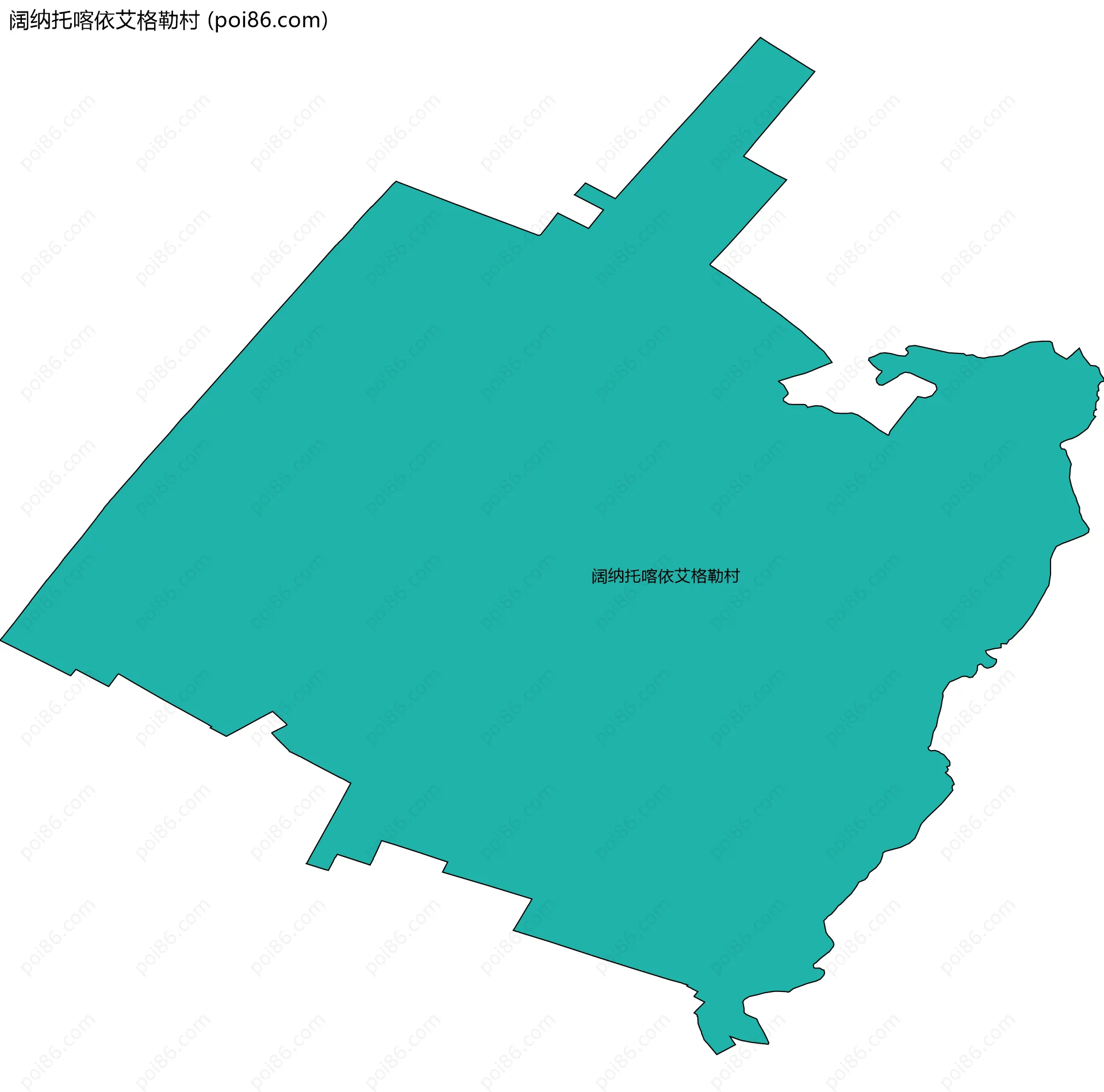 阔纳托喀依艾格勒村边界地图