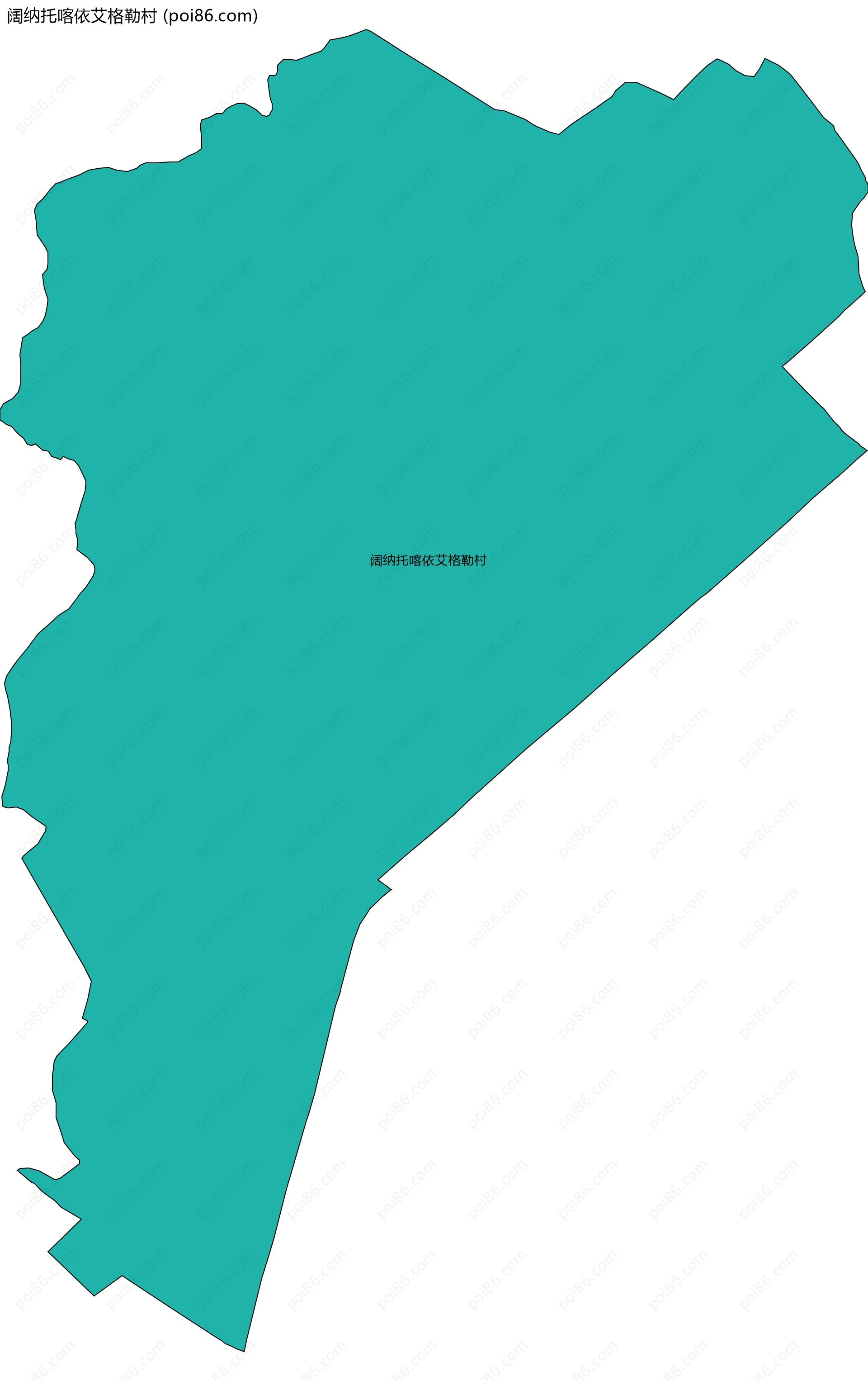 阔纳托喀依艾格勒村边界地图