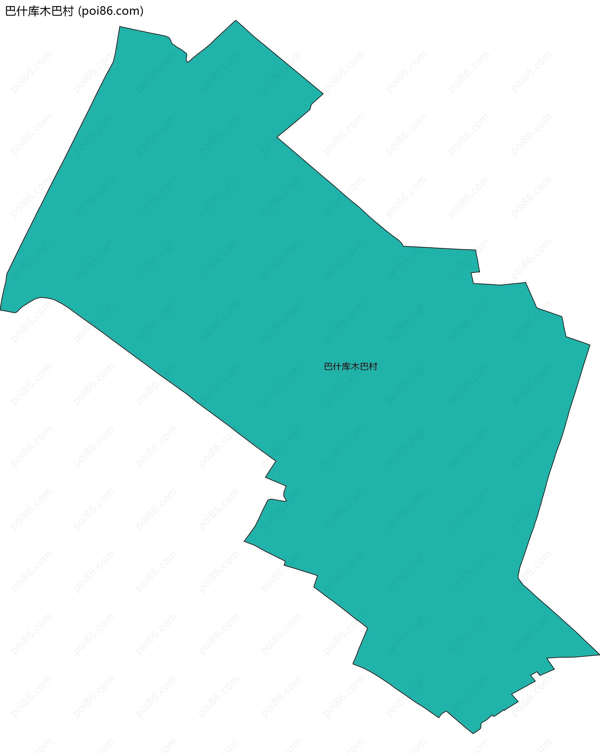 巴什库木巴村边界地图