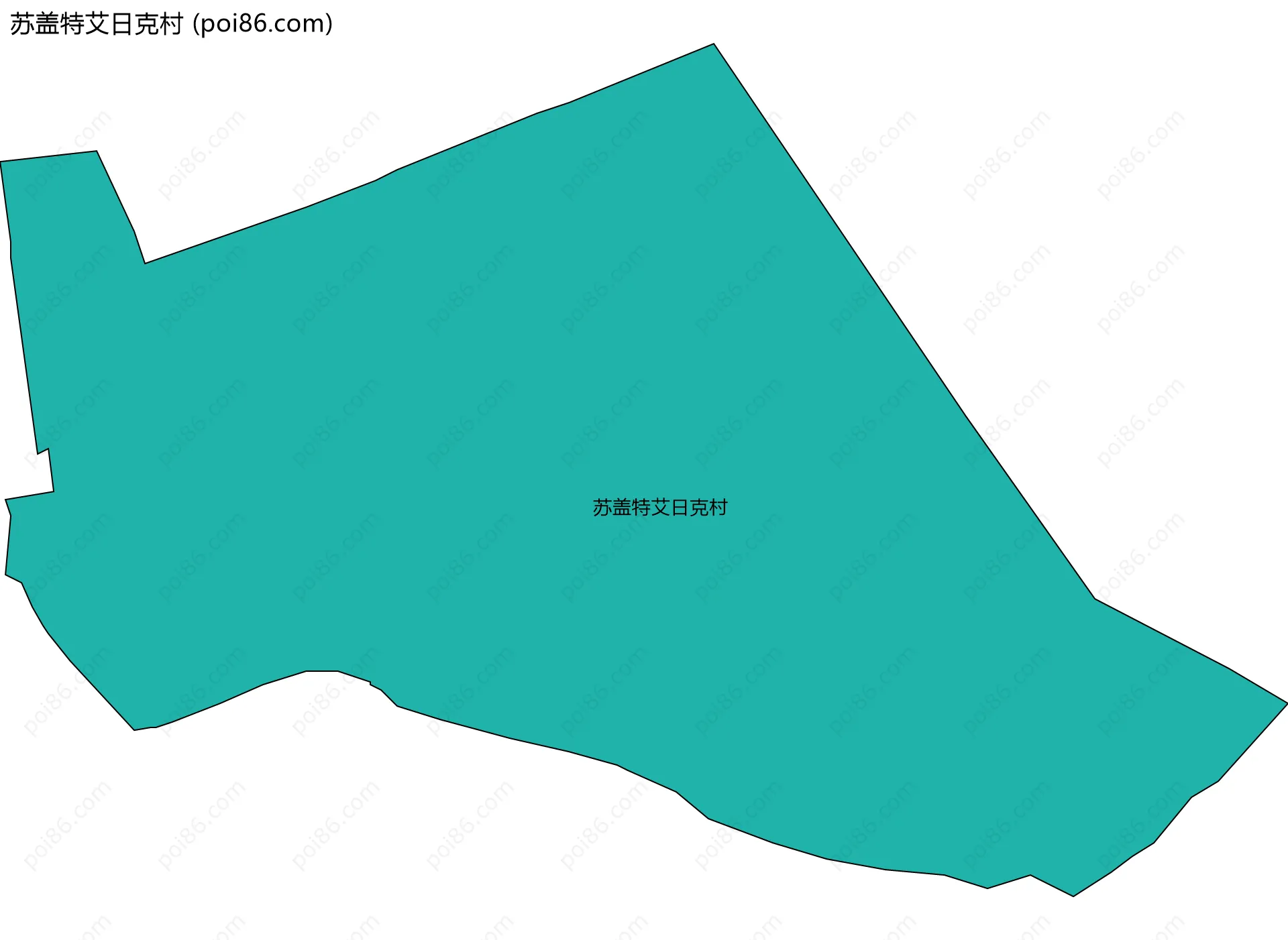 苏盖特艾日克村边界地图