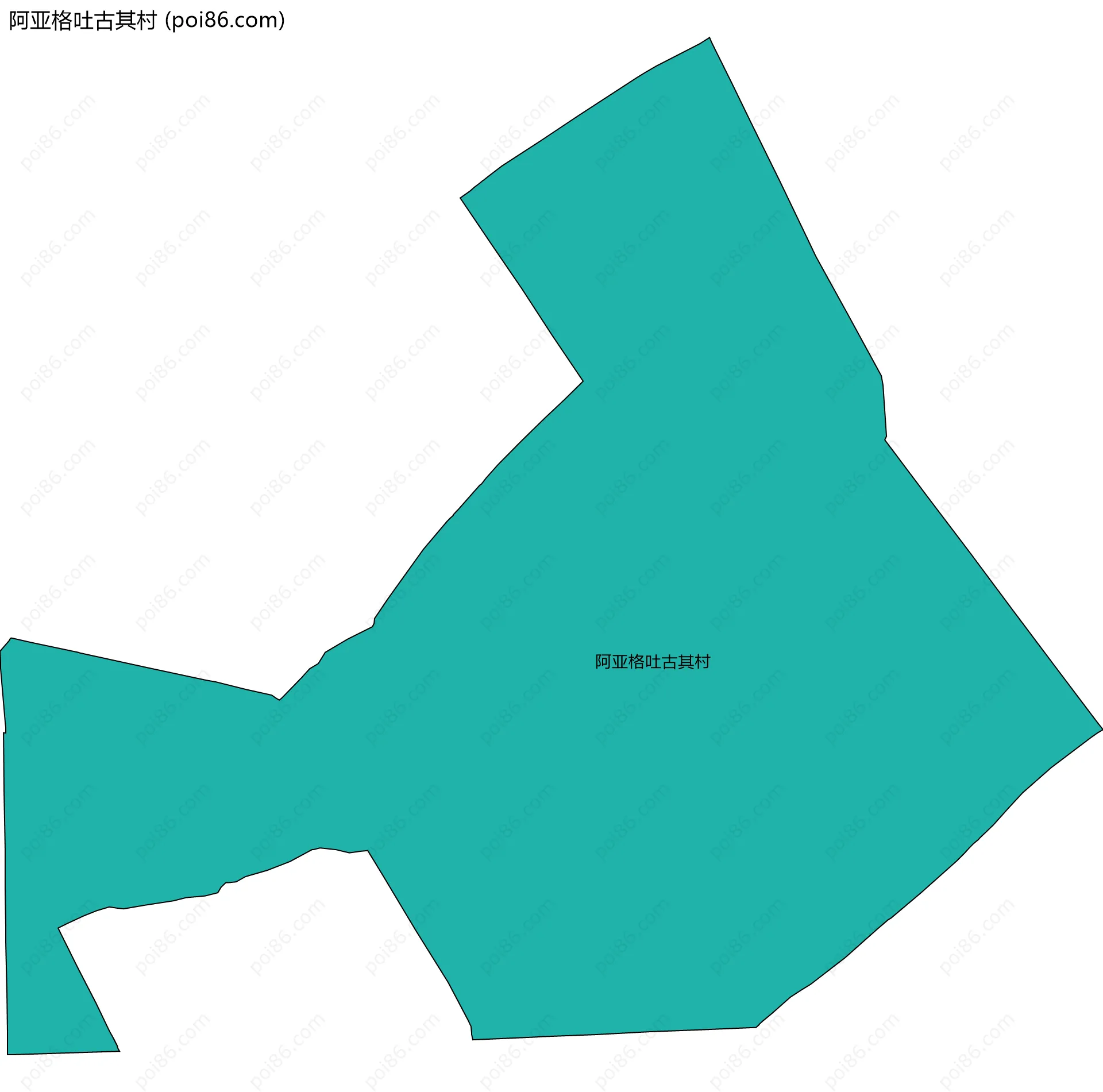 阿亚格吐古其村边界地图