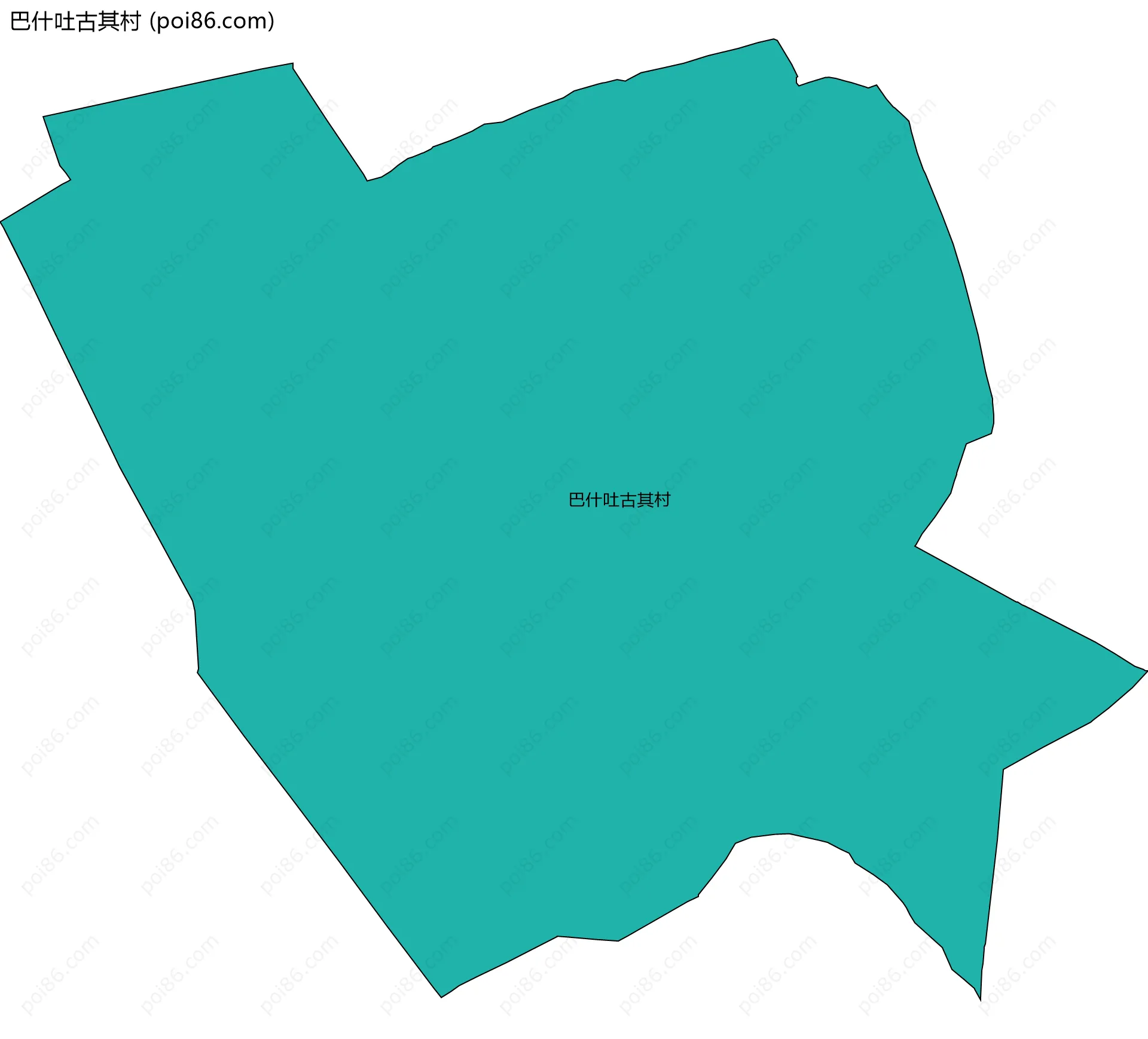 巴什吐古其村边界地图
