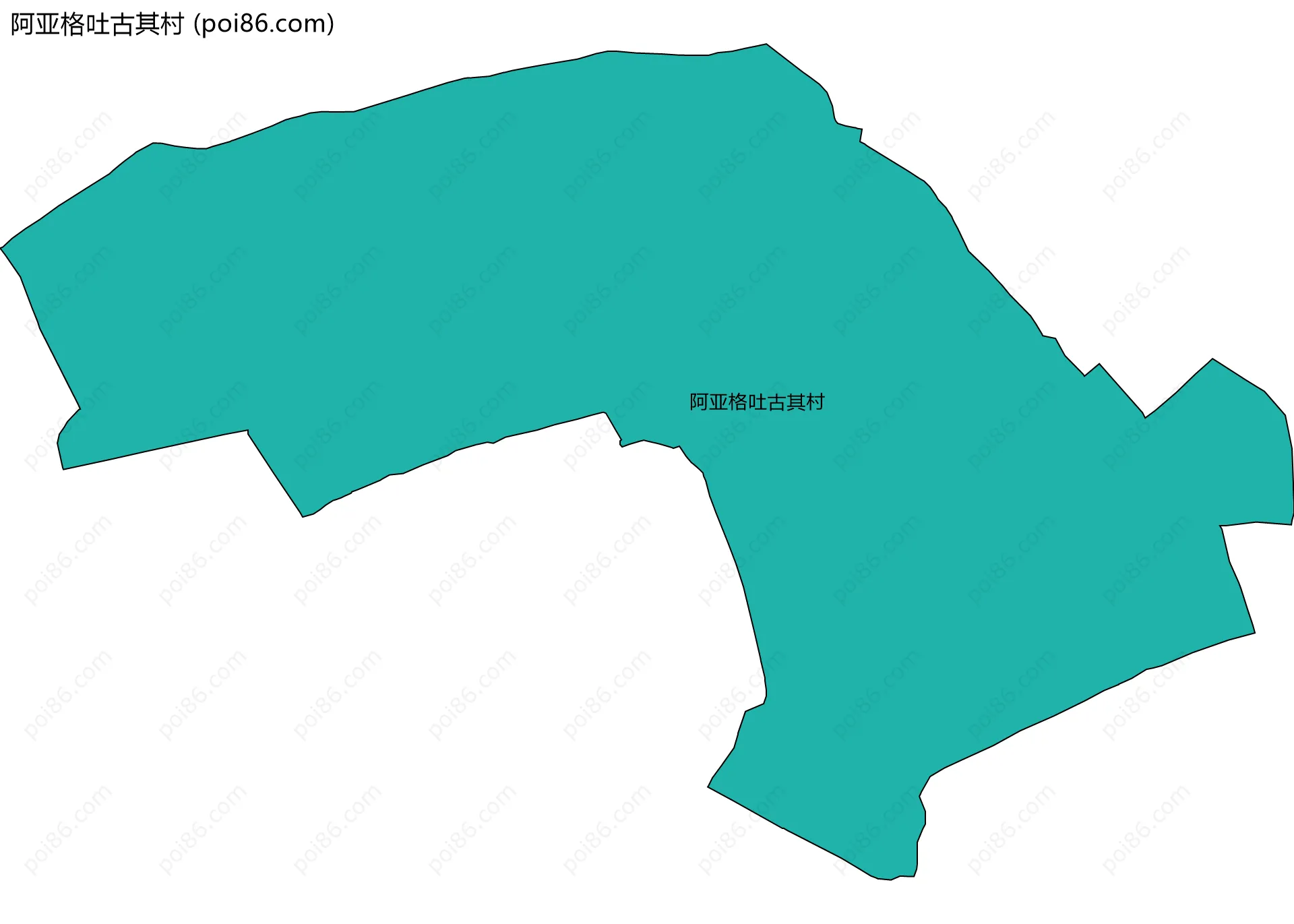 阿亚格吐古其村边界地图