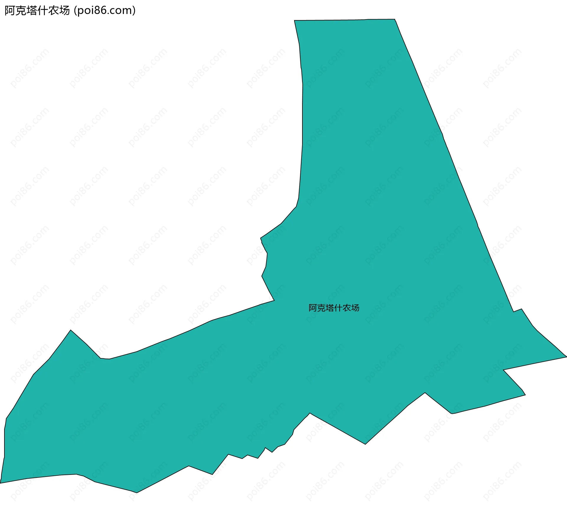 阿克塔什农场边界地图