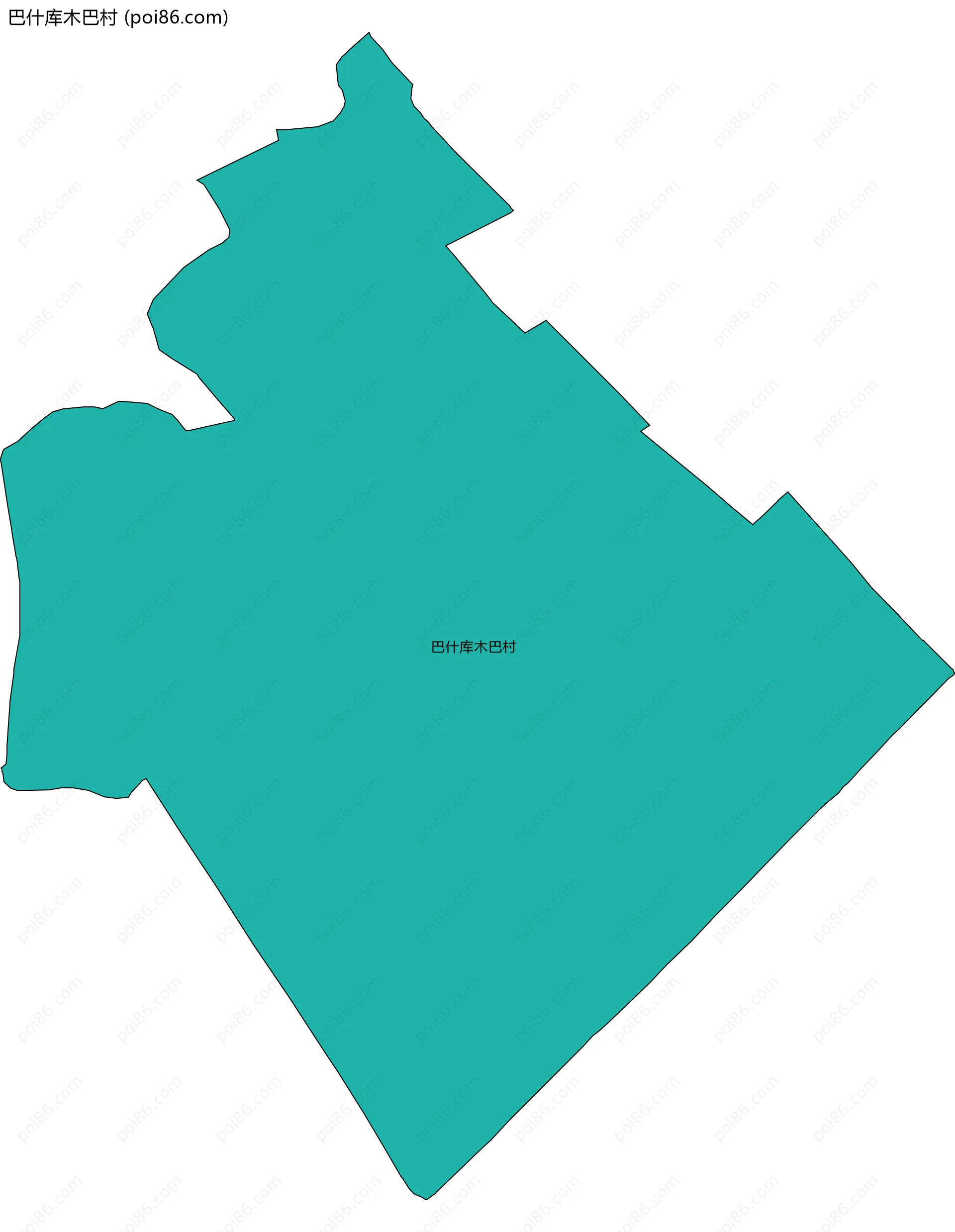 巴什库木巴村边界地图