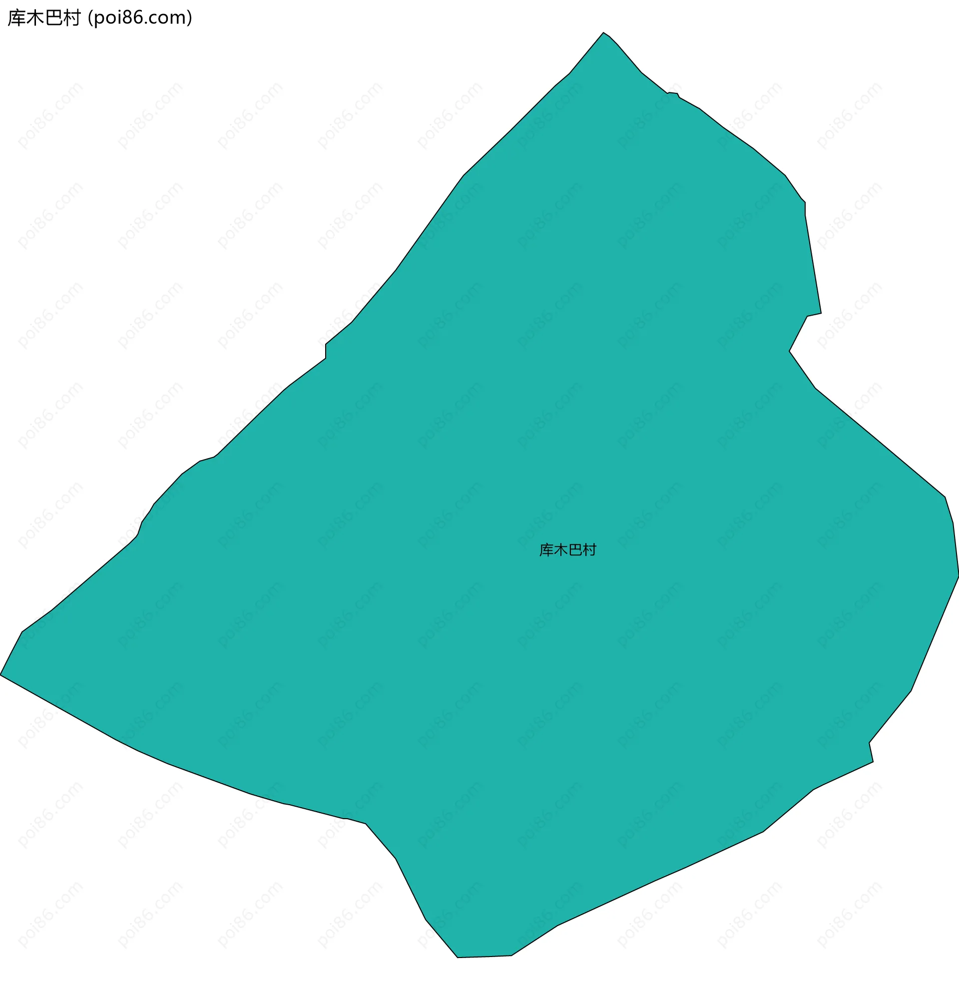 库木巴村边界地图