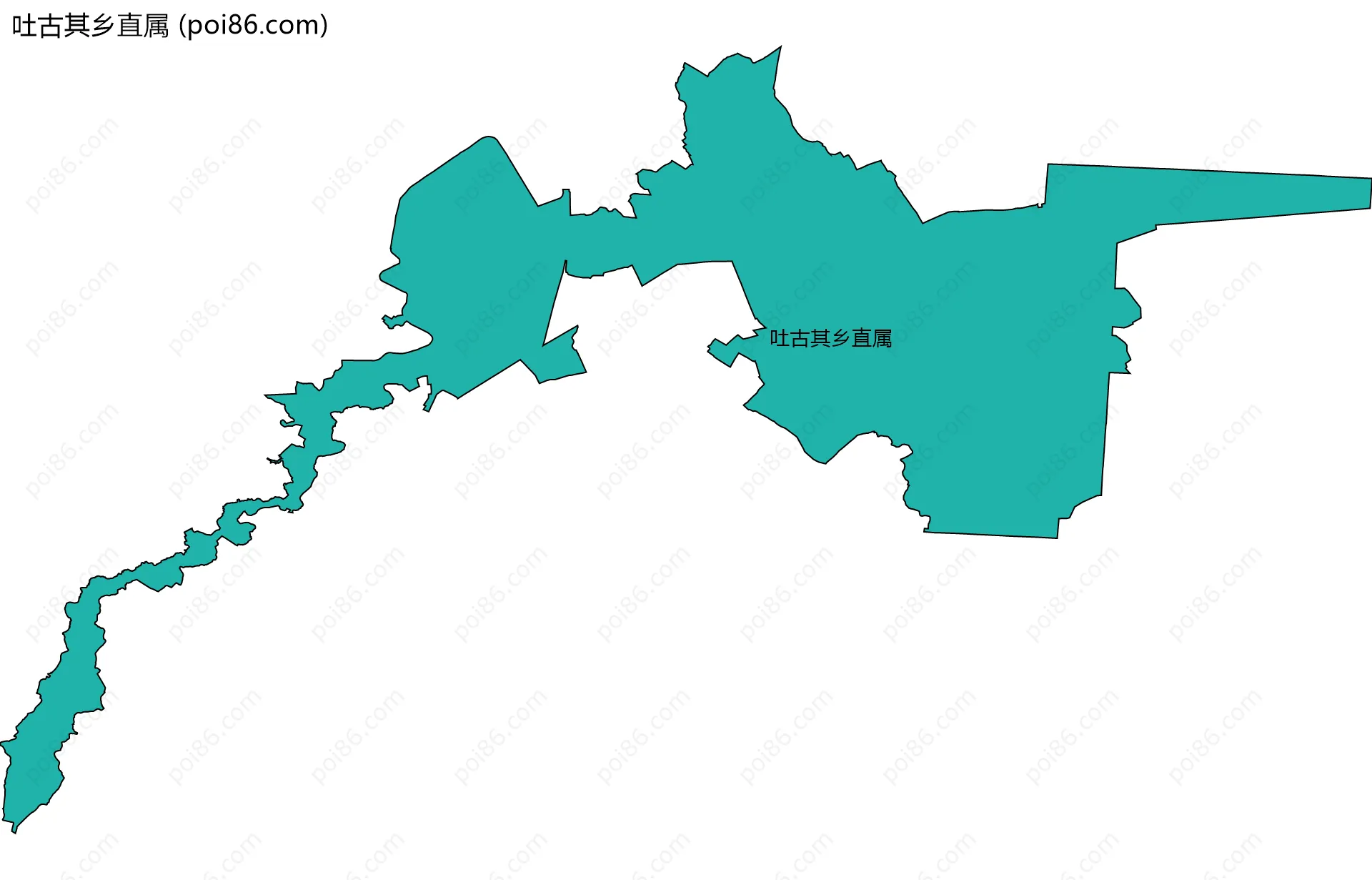 吐古其乡直属边界地图