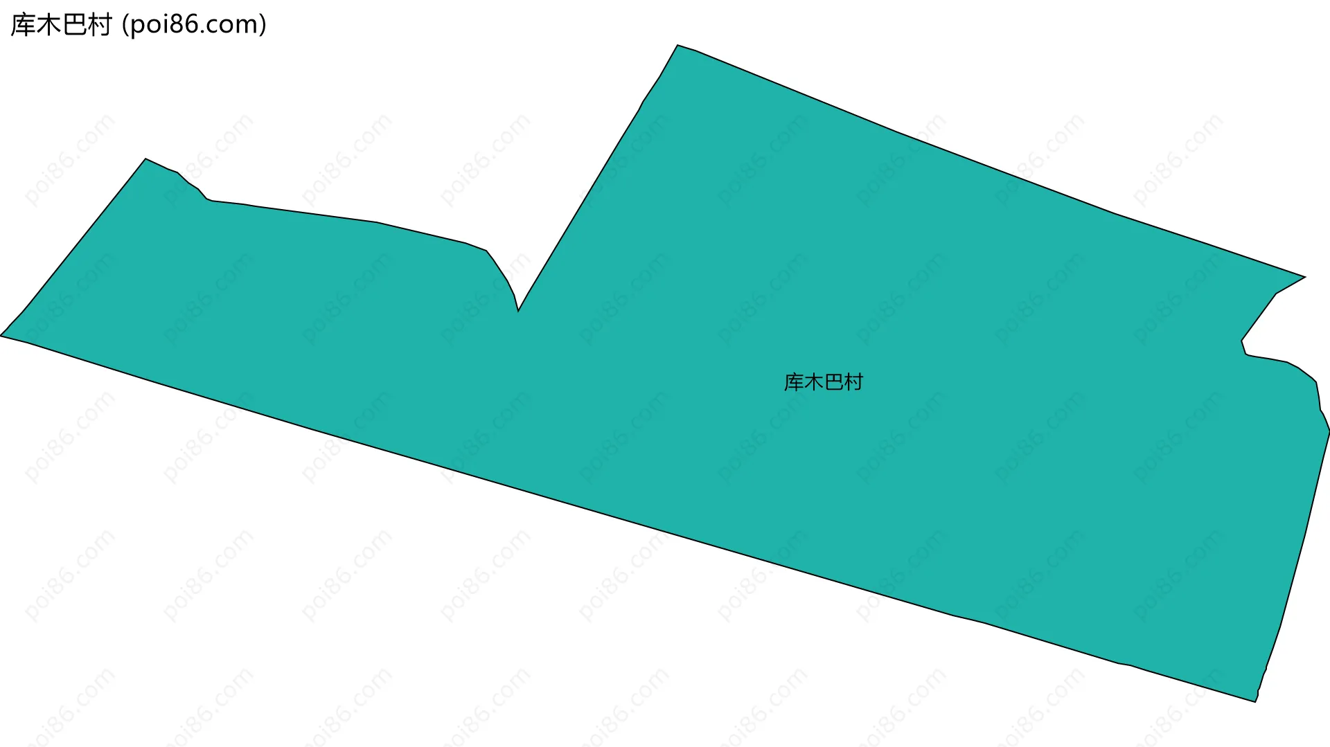 库木巴村边界地图