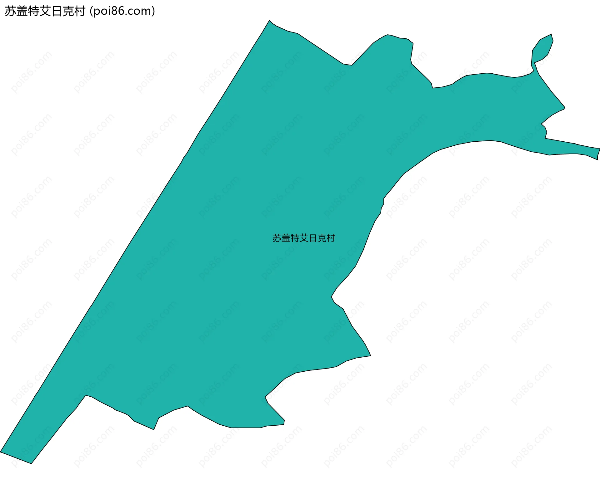 苏盖特艾日克村边界地图