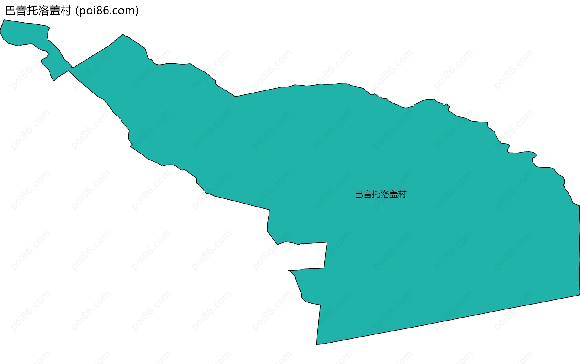 巴音托洛盖村边界地图