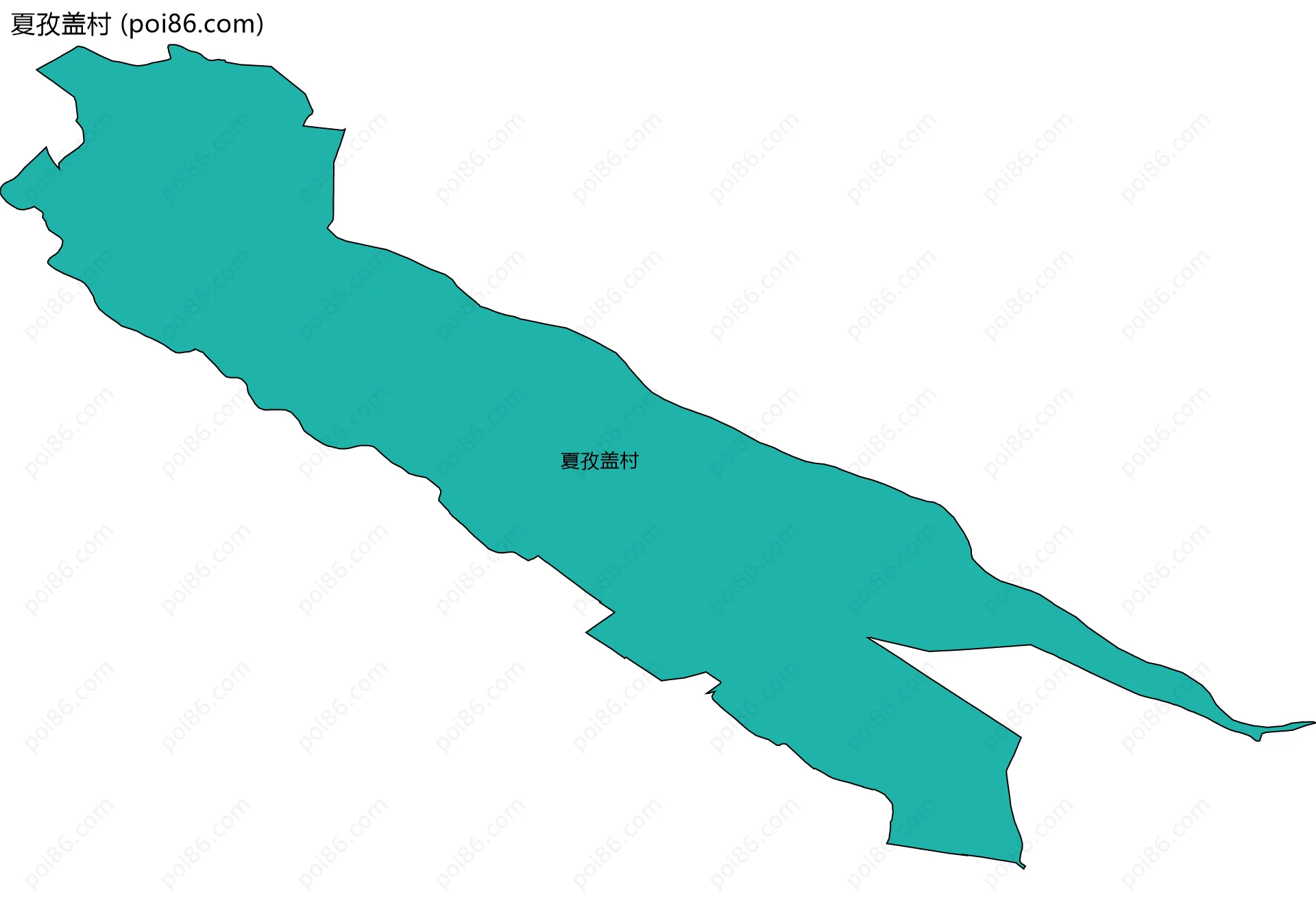 夏孜盖村边界地图